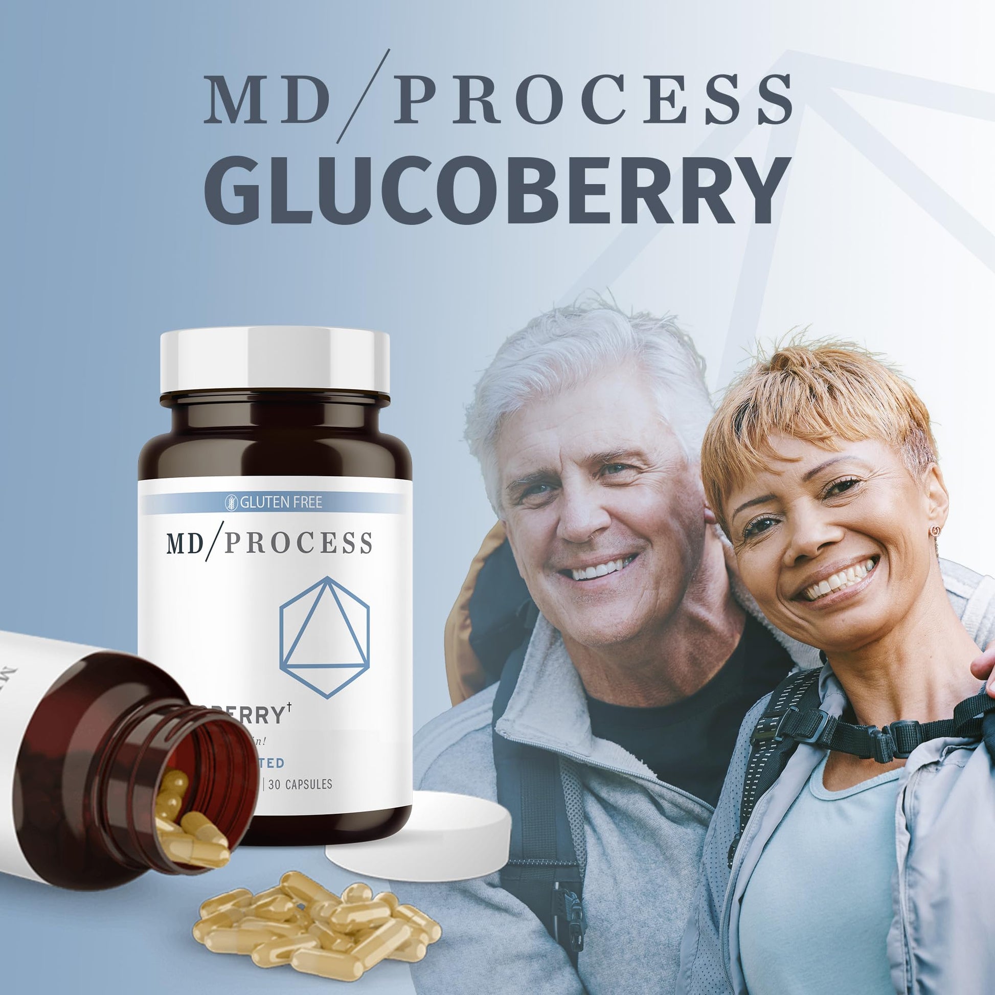 MD Process GlucoBerry Maqui Berry Extract with Chromium Picolinate for Blood Health Support - with Biotin and Gymnema Sylvestre - Doctor Formulated - 30 Capsules MD ProcessAu supplements