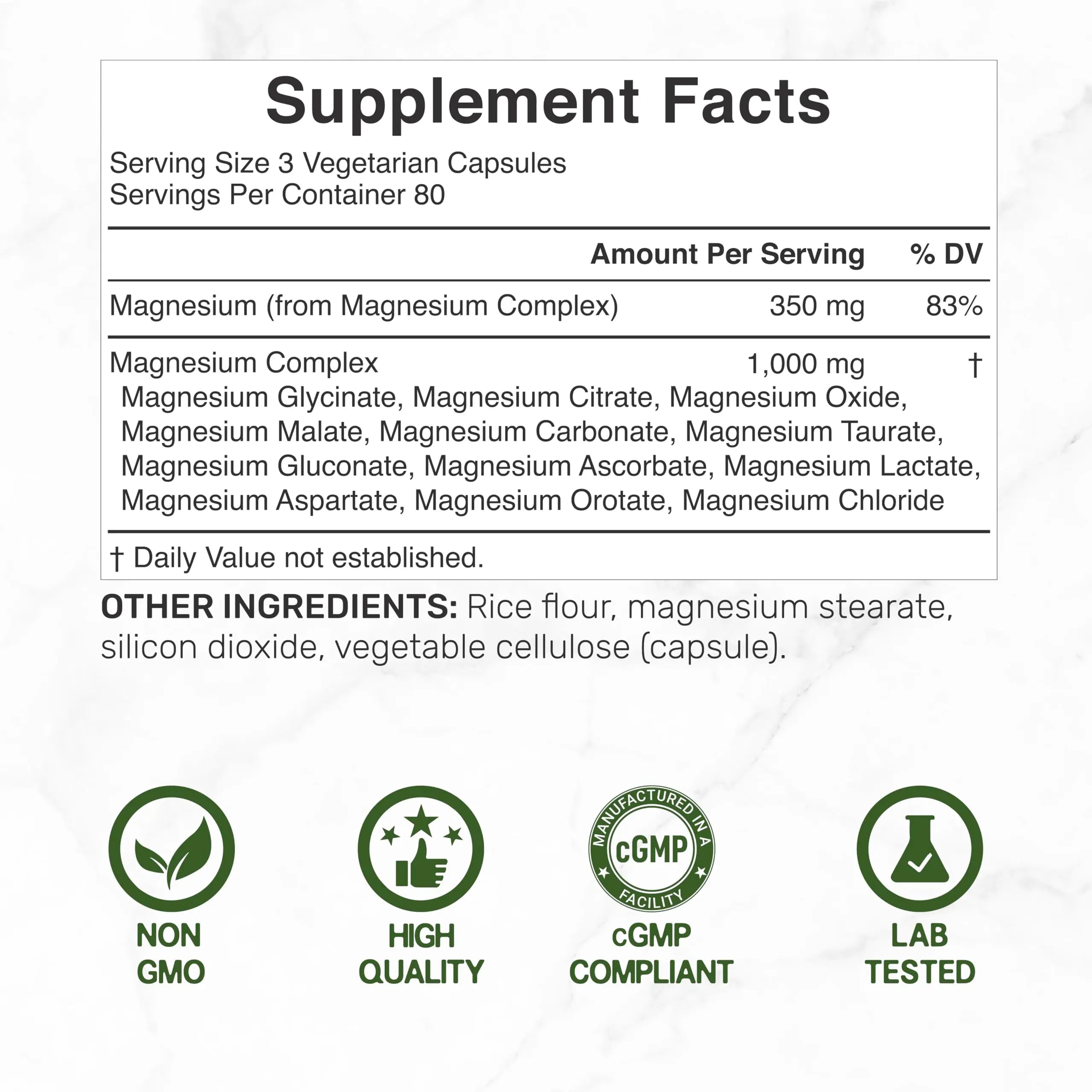 12‑in‑1 Magnesium Complex for Women 1,000 mg, 240 Vegetarian Capsules | Magnesium Glycinate, Citrate, Malate, Taurate, Orotate, Oxide & More | Chelated & Purified for Better Absorption DEAL SUPPLEMENTnz supplements