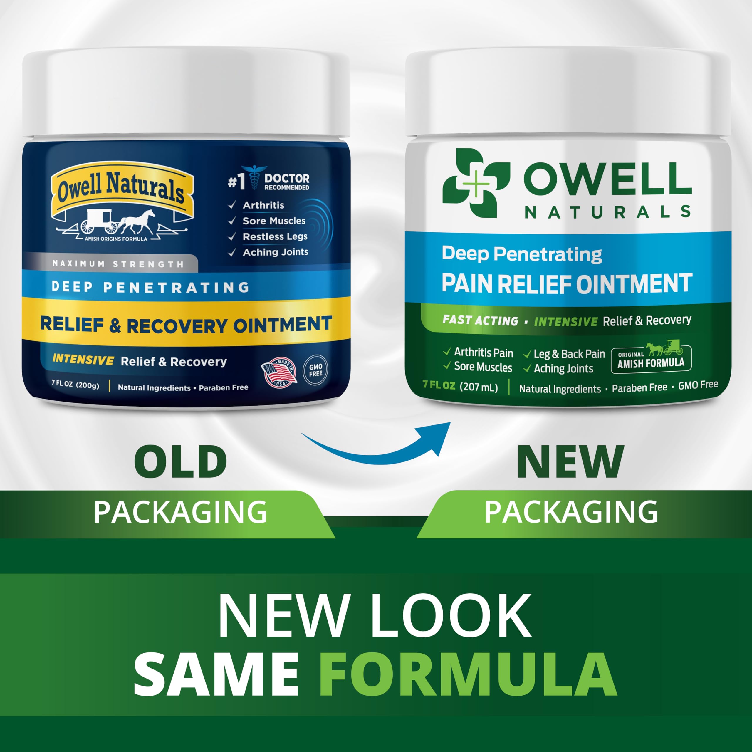 OWELL NATURALS Arthritis Pain Relief Ointment with Arnica & MSM – Deep Penetrating Joint & Muscle Therapy for Knee, Back, Sore Muscles, Legs, 3.5 oz (2 Pack) Owell NaturalsAu supplements