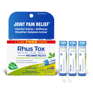 Boiron Rhus Tox 30C Homeopathic Medicine for Relief from Joint Pain, Muscle Aches, Swollen or Stiff Joints, and Weather Related Aches - 3 Count (240 Pellets) BoironAu supplements