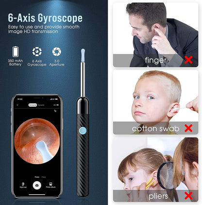 Ear Wax Removal - Earwax Remover Tool with 8 Pcs Ear Set - (Grey) LEIPUTUS supplements