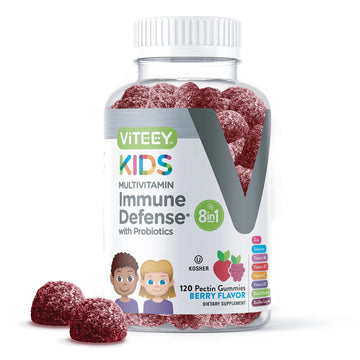 Viteey Kids Multivitamin Gummies with Probiotics - 8-1 Kids Vitamins for Immune Health Support with Vitamin C, D3, B12, B6 ViteeyAu supplements