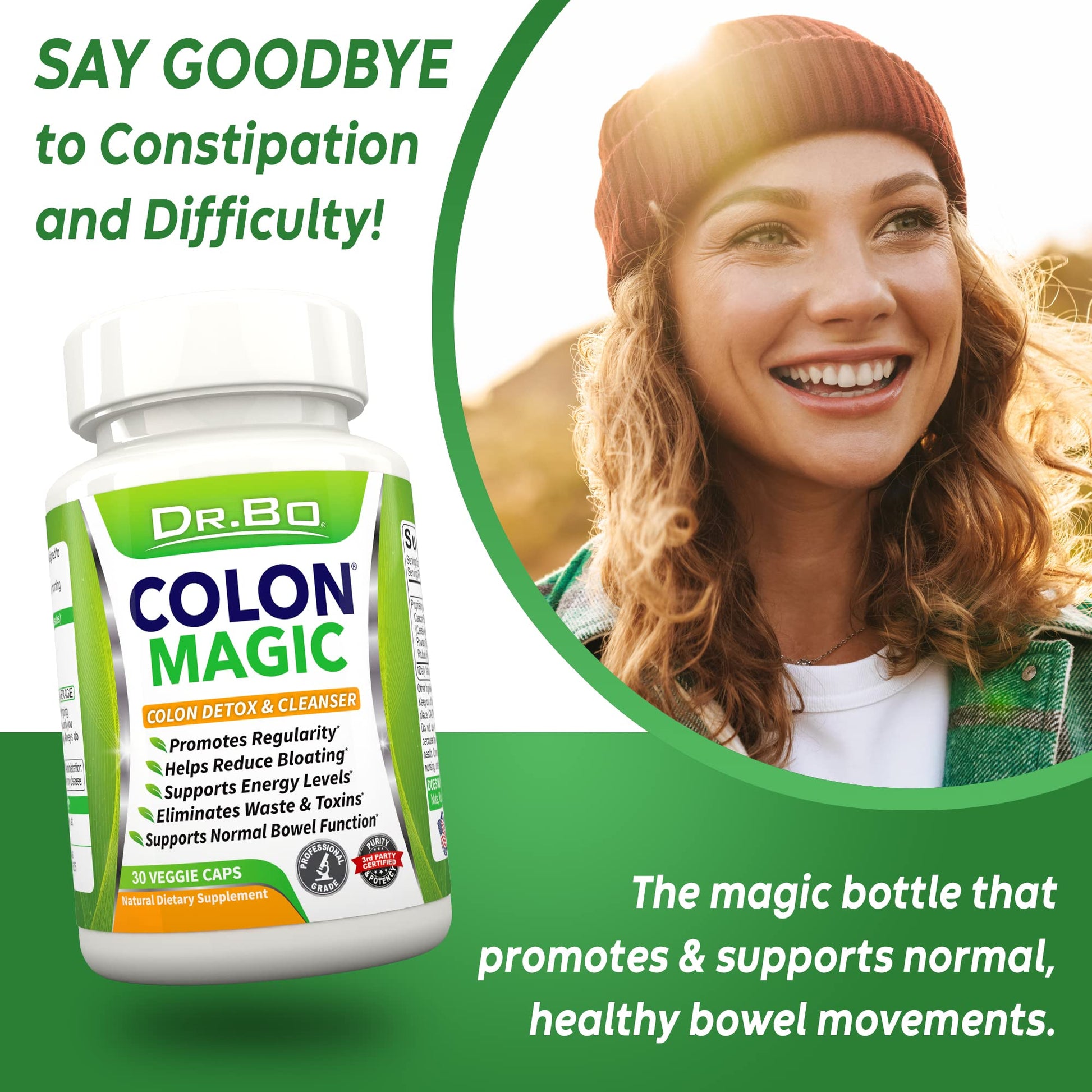 Colon Cleanse Detox Formula - Natural Bowel Cleanser Pills for Intestinal Bloating & Fast Digestive DR. BOUS supplements
