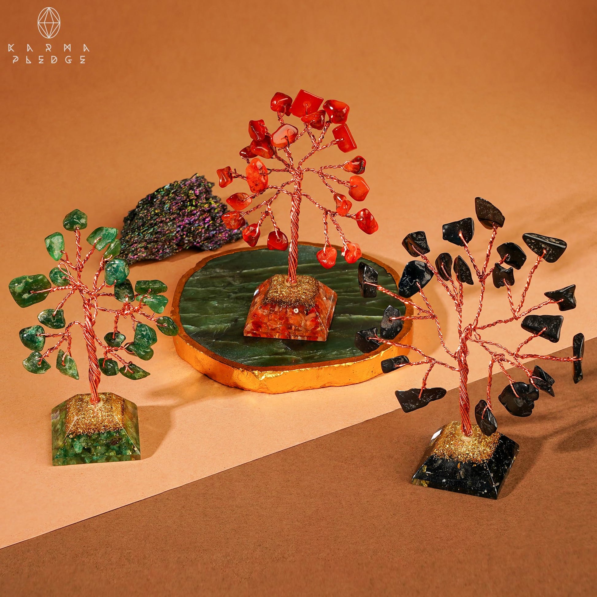 Crystal Tree Tree of Life 7 Chakra Healing Crystals & Stones for Positive Energy, Good Luck Gifts KARMAPLEDGEAu supplements