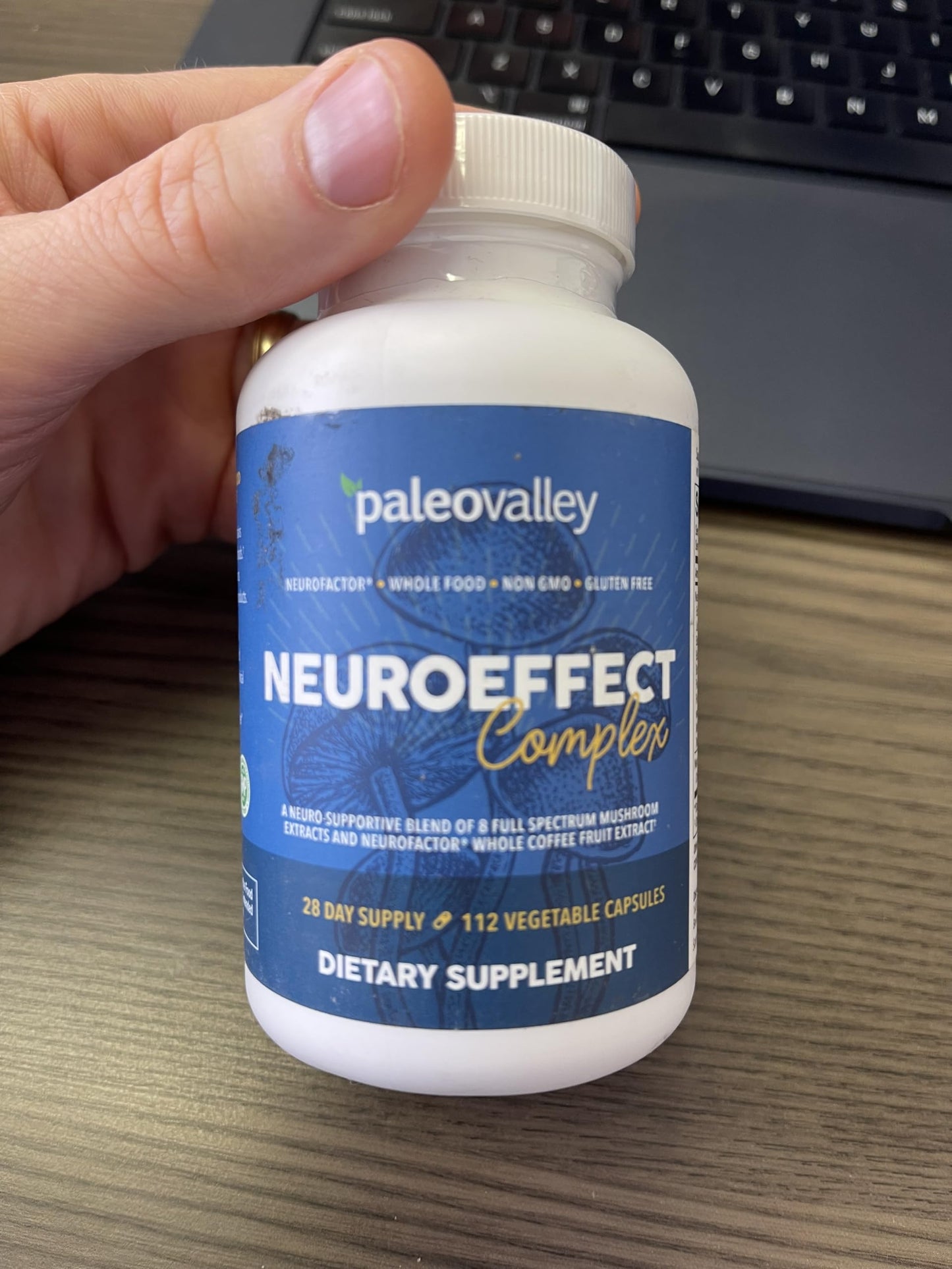 Paleovalley NeuroEffect - Neuro Mushroom Coffee Nutritional Supplement for Focus, Memory, and Energy Support - 28-Day Supply - 8 Full Spectrum Mushroom and Whole Coffee Fruit Extracts PaleovalleyUS supplements