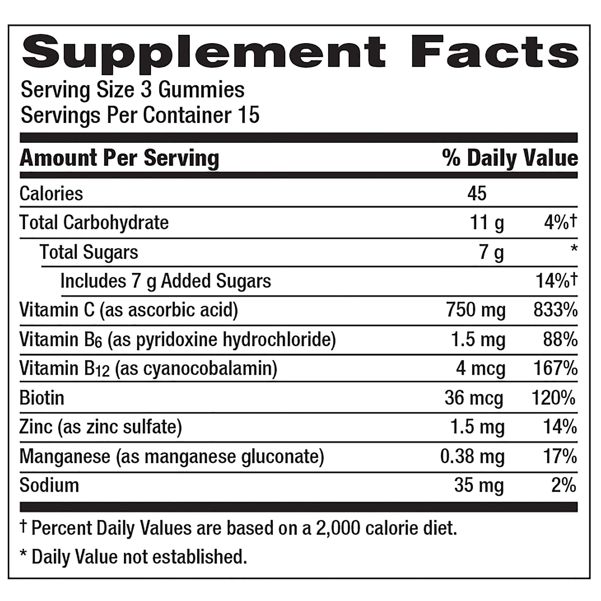 Emergen-C 750mg Vitamin C Gummies for Adults, Immunity Gummies with B Vitamins Emergen-CAu supplements