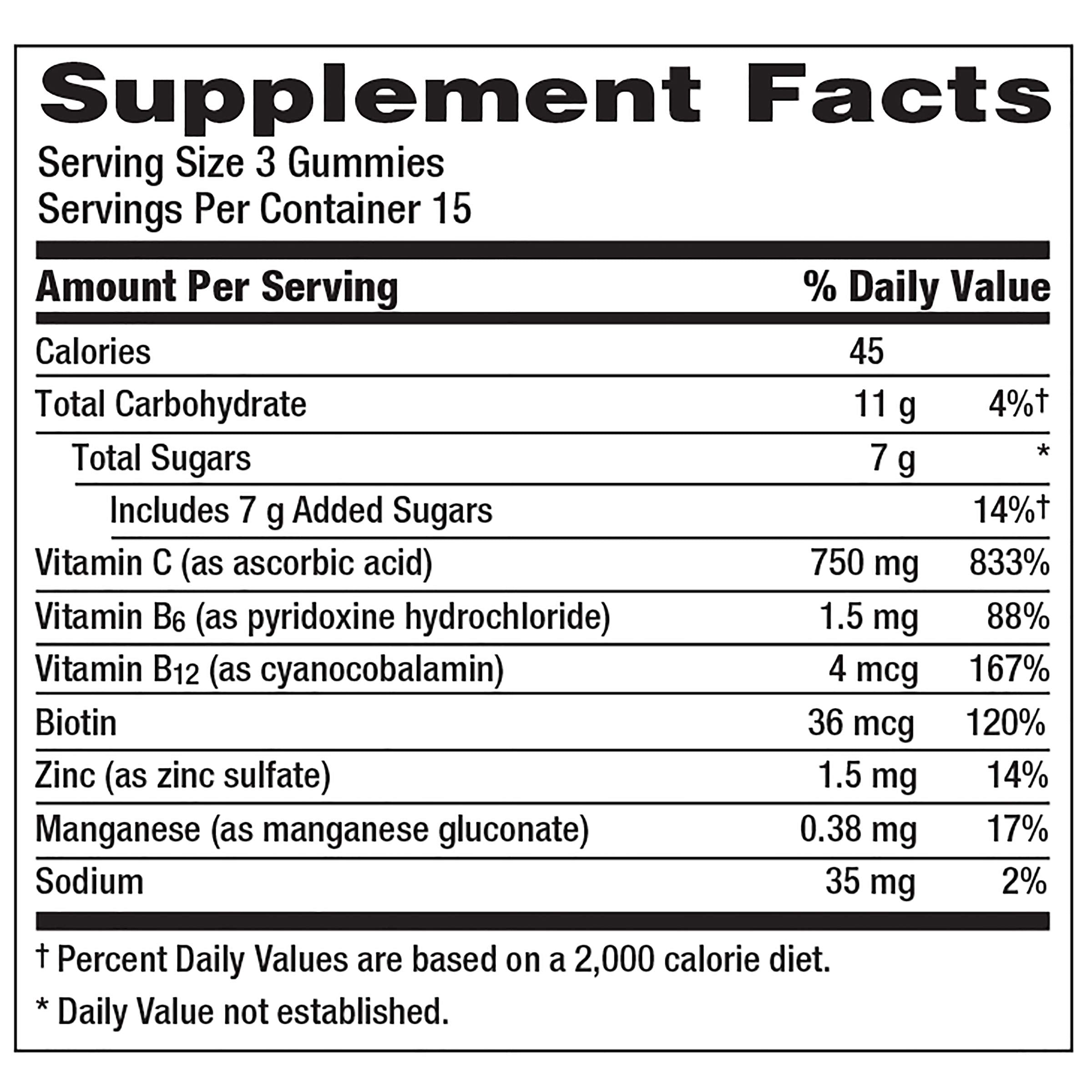 Emergen-C 750mg Vitamin C Gummies for Adults, Immunity Gummies with B Vitamins Emergen-CAu supplements