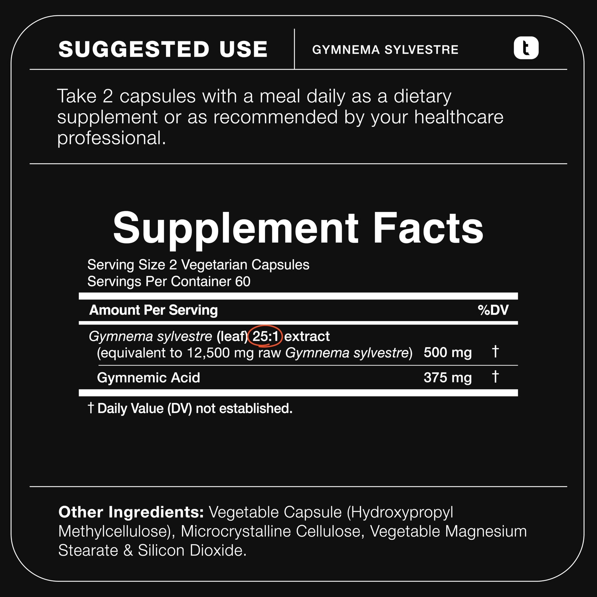 Toniiq Gymnema Sylvestre – Ultra High Potency 25:1 Extract Standardized to 75% Gymnemic Acids – 500mg Clinical Dose – Triple-Tested Purity – 120 Vegan Capsules ToniiqAu supplements