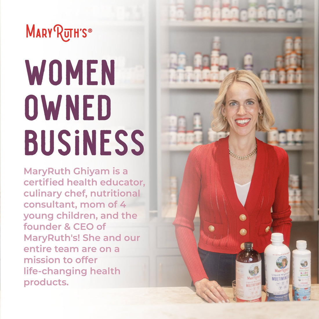 MaryRuth Organics USDA Organic Women's Wellness Liquid Herbal Supplements | Includes Stinging Nettle, Raspberry Leaf, Eleuthero Root, Chaste Tree Berry | Menstrual Support | Non-GMO, Vegan MARYRUTH'SUS supplements