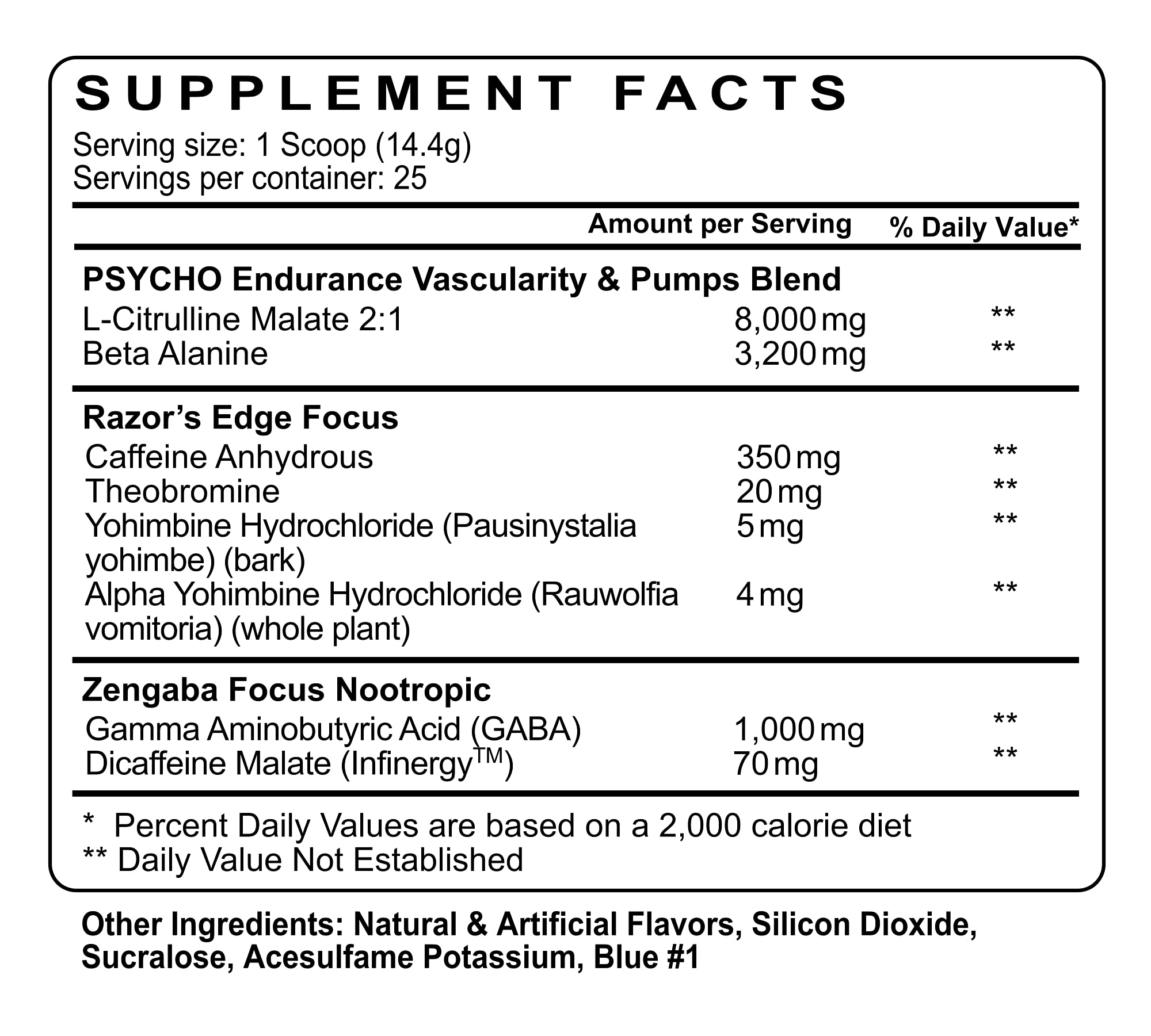 Psycho Pharma New Perfect Powders with Zengaba Energy Feel Good Focus #1 Strongest Psycho PharmaAu supplements