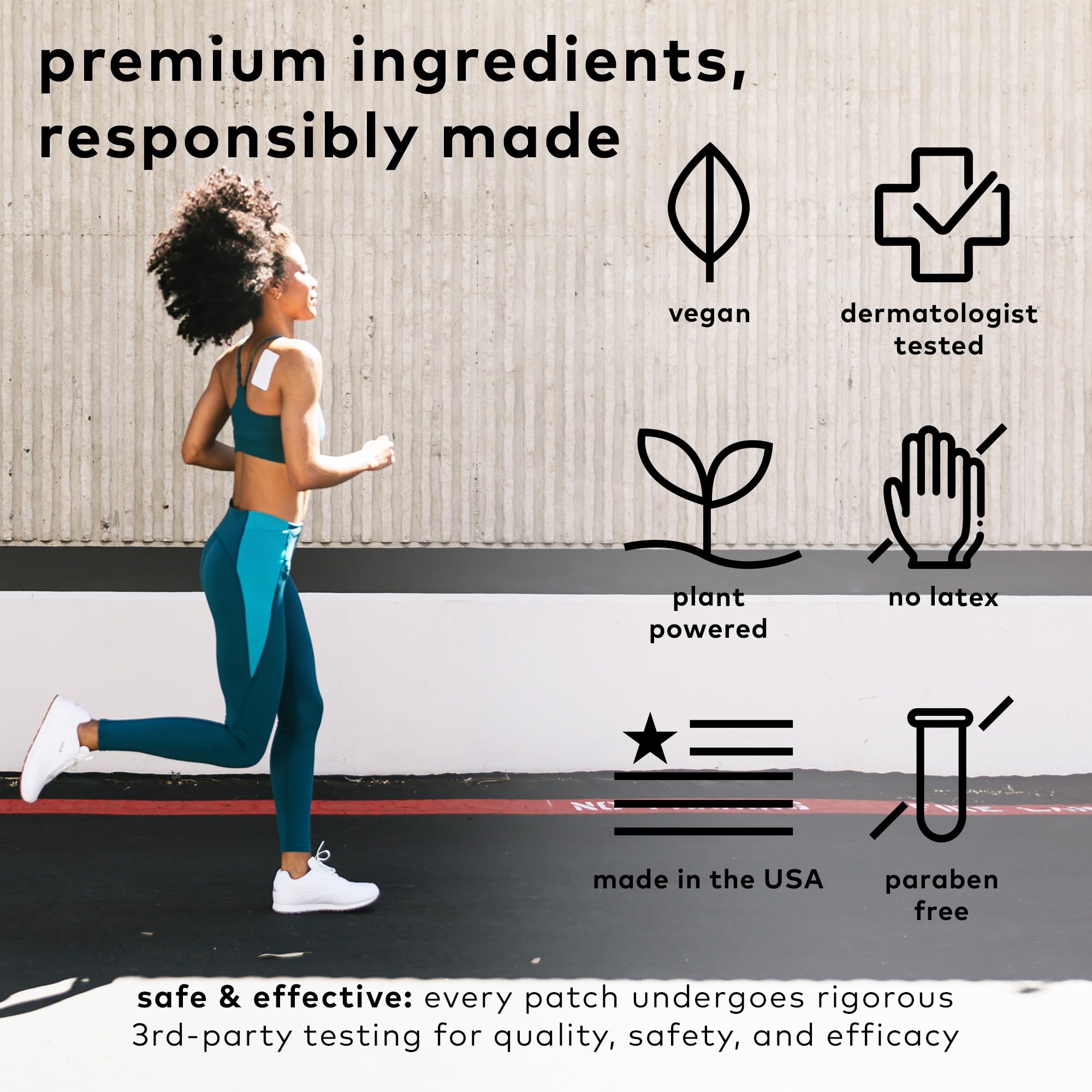 The Good Patch Muscle Pain Relief Patches, Natural Patch with Menthol, Lavender, Arnica and Aloe Vera, Sustained Release, Plant Powered Wearable Wellness, For Back, Neck, Arms, Legs (16 Total Patches) The Good PatchAu supplements