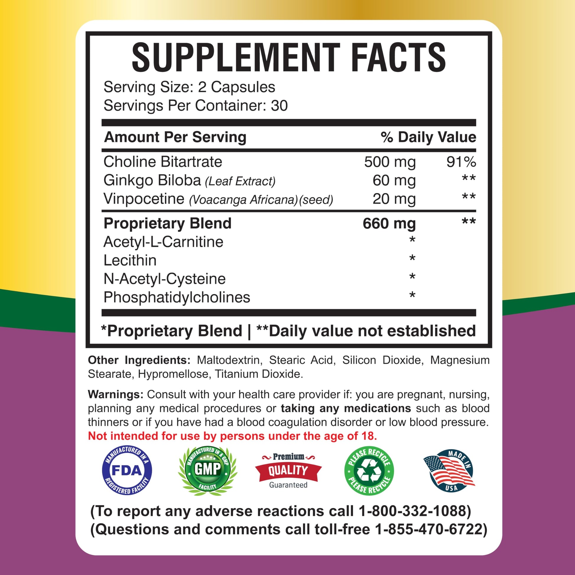 America Medic & Science Cavintona Advanced Supplement – Vinpocetine 20mg for Memory, Recall & Brain Health – Supports Cognitive Function, Focus, Mental Clarity & Blood Flow – 60 Capsules America Medic & ScienceAu supplements