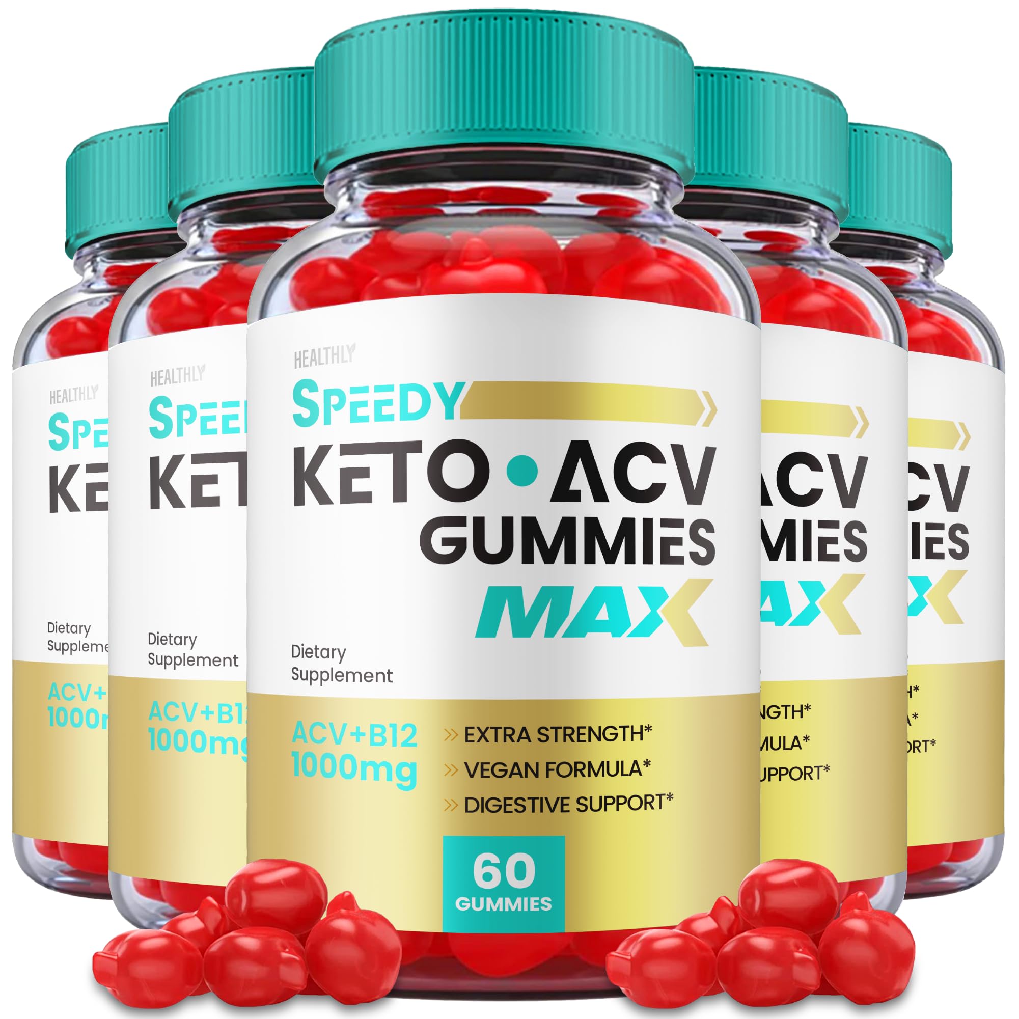 (5 Pack) Speedy Keto ACV Gummies Maximum Strength, Speedy Keto Plus ACV Gummies HealthlyUS supplements
