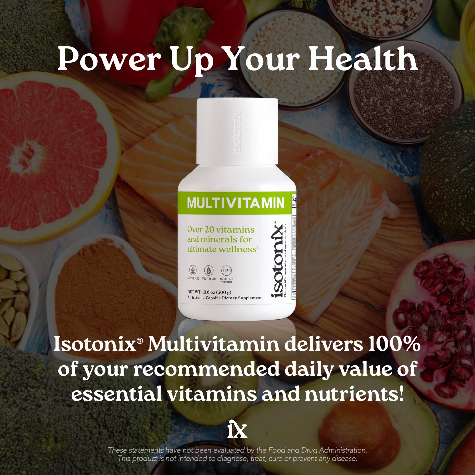 Isotonix Multivitamin Powder Without Iron – Methylated B Vitamins, Antioxidant & Mineral Support – Fast-Mix Isotonic Delivery – Vegetarian, Gluten-Free, Non-GMO – Natural Fruit Flavor – 90 Servings IsotonixAu supplements