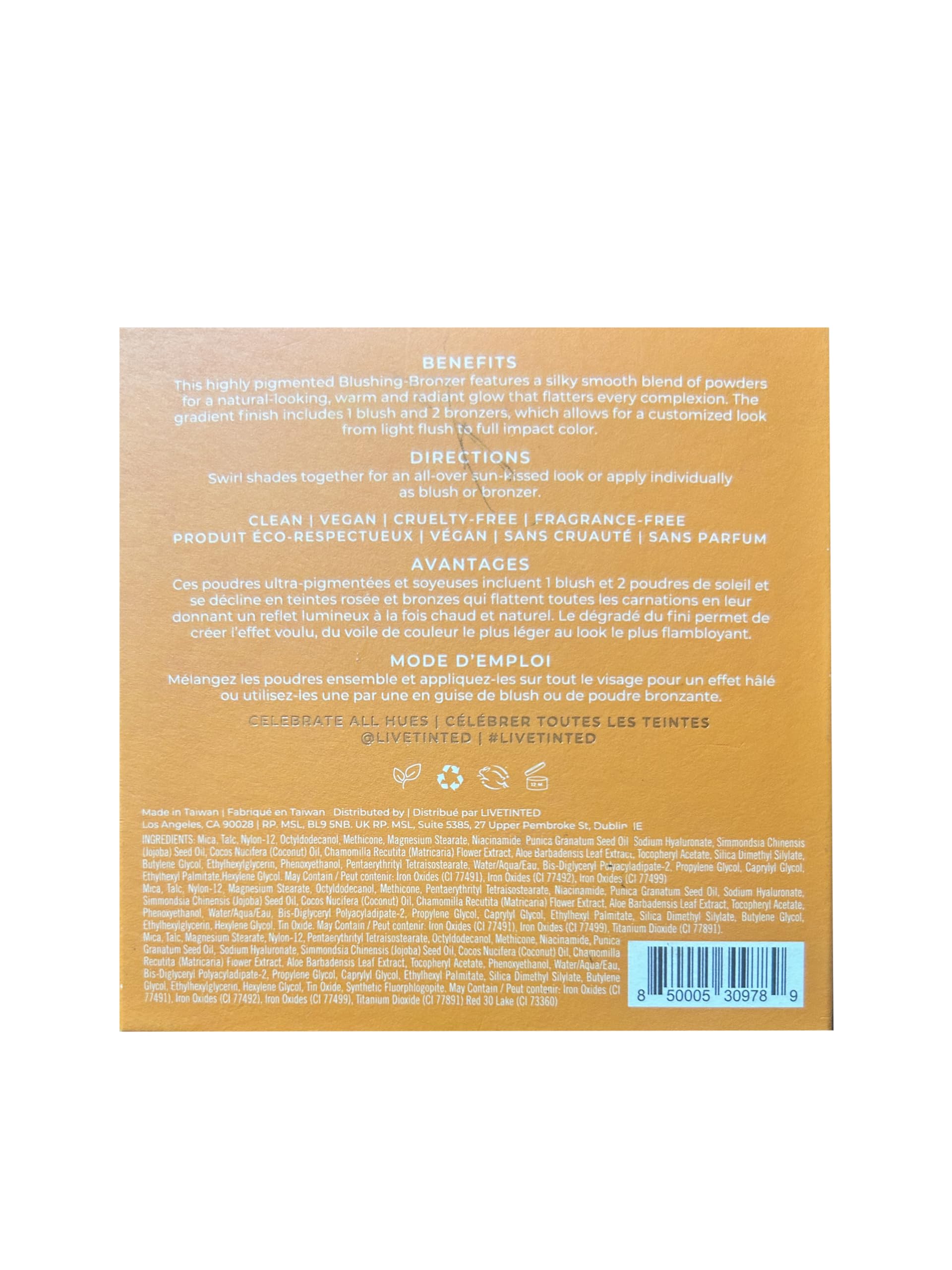 Live Tinted Huebeam Jumbo Gradient Blushing Bronzer - Lightweight, Highly-Pigmented, Buildable & Blendable - Sunkissed, Glowy, Even Toned Skin Face Blush and Bronzer - 15g / 0.5 oz Live TintedAu supplements