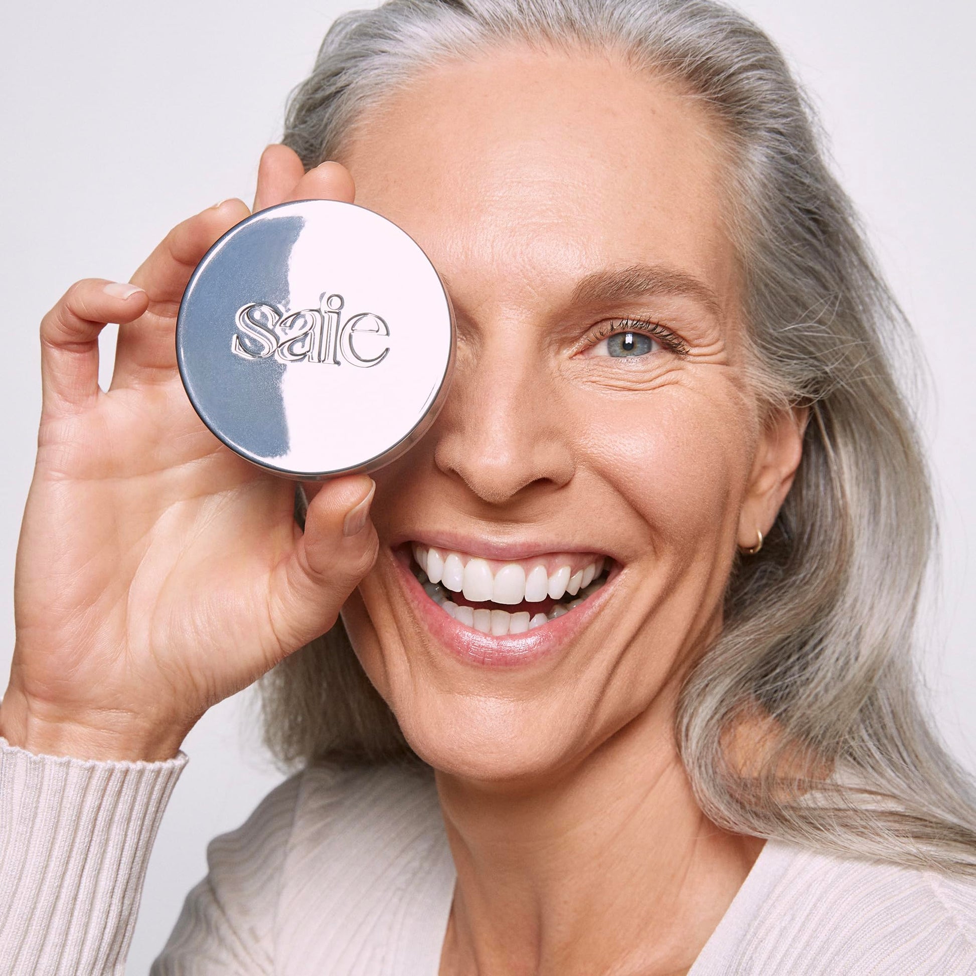 Saie Airset Radiant Loose Setting Powder - Weightless Face Powder to Set, Smooth + Diffuse Face Makeup - Formulated with Hydrating Squalane - Translucent (0.14 oz) SaieAu supplements