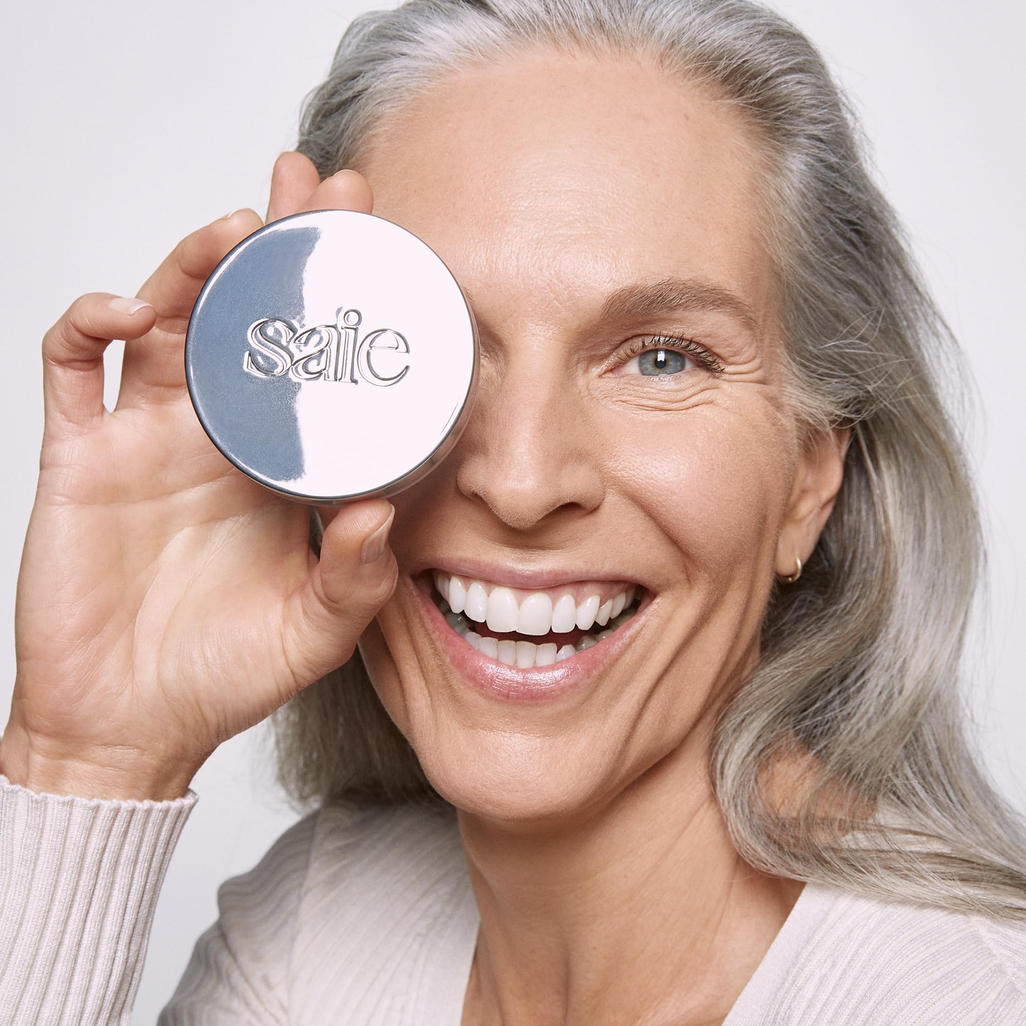 Saie Airset Radiant Loose Setting Powder - Weightless Face Powder to Set, Smooth + Diffuse Face Makeup - Formulated with Hydrating Squalane - Translucent (0.14 oz) SaieAu supplements