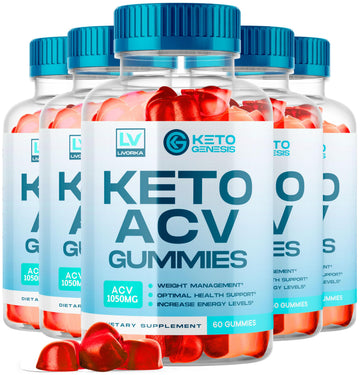 5 Pack - Keto Genesis Keto ACV Gummies Advanced Weight Loss, Genesis ACV, Genesis LIVORKAUS supplements
