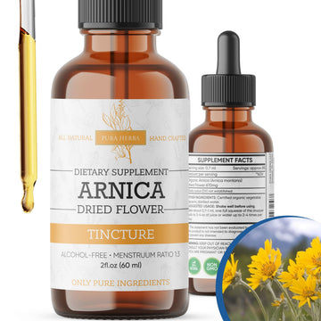 Pura Herba Arnica Liquid Extract – Alcohol-Free, Vegan, Supports Muscle Recovery & Joint Comfort, Fast-Absorbing Tincture, Made in USA – 2 Fl Oz Pura HerbaAu supplements