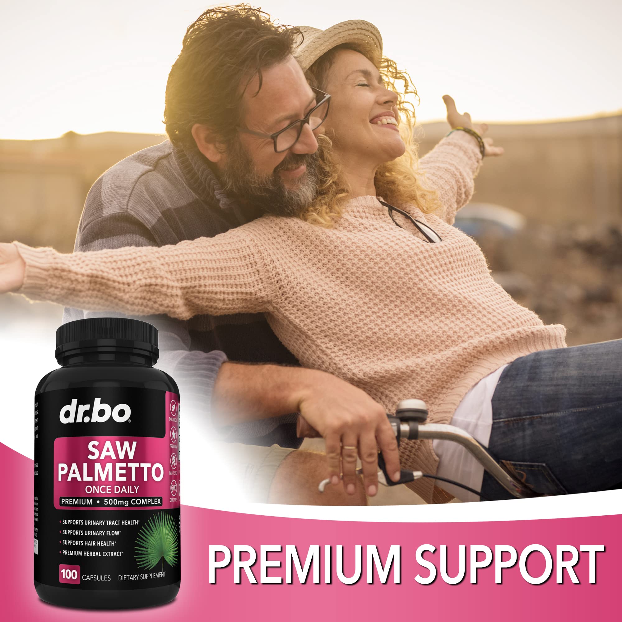 Saw Palmetto for Women Hair Loss - DHT Blocker for Women Hair Growth Plus Bladder DR. BOUS supplements
