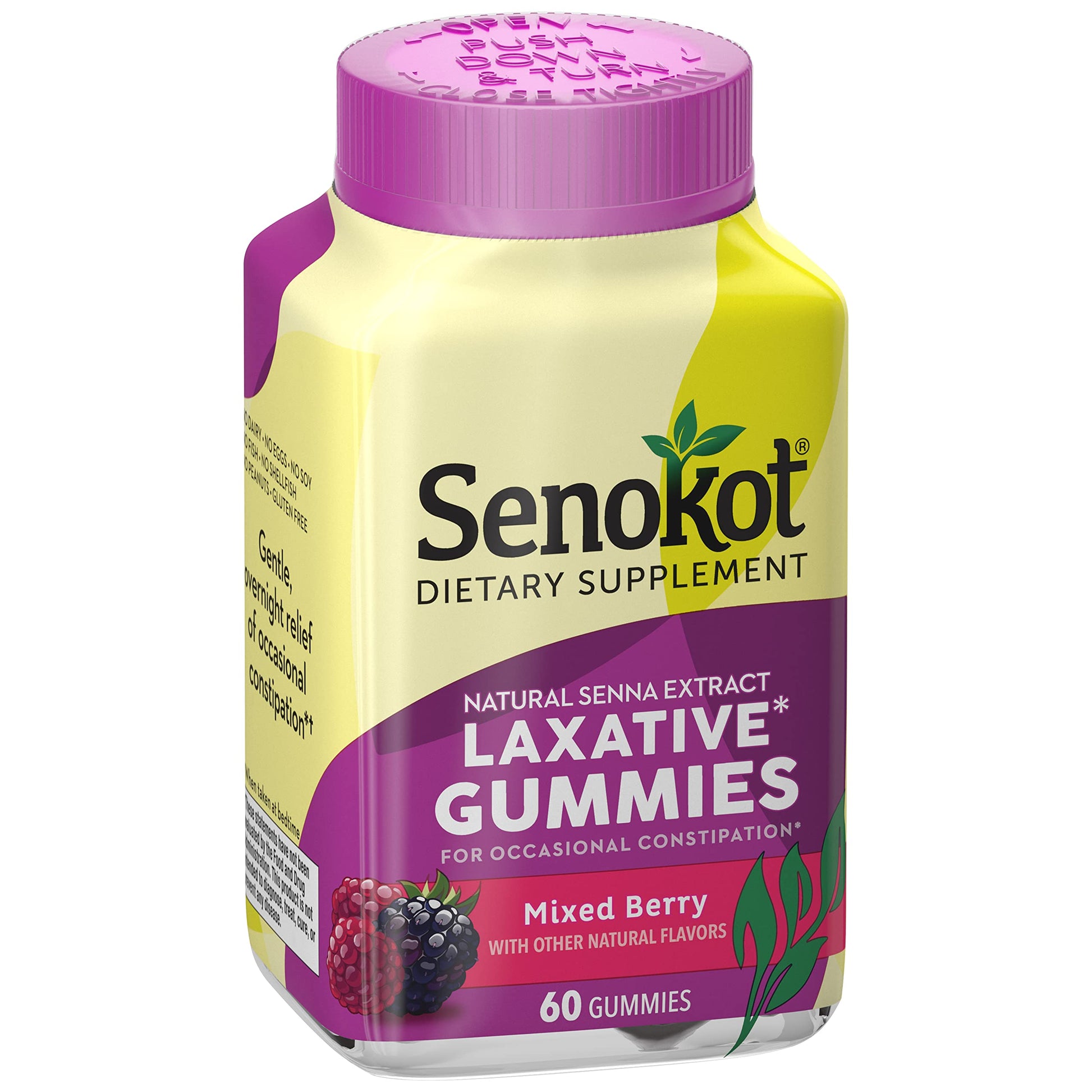Senokot Dietary Supplement Laxative Gummies, Natural Senna Extract, Gentle, Overnight Relief SenokotAu supplements