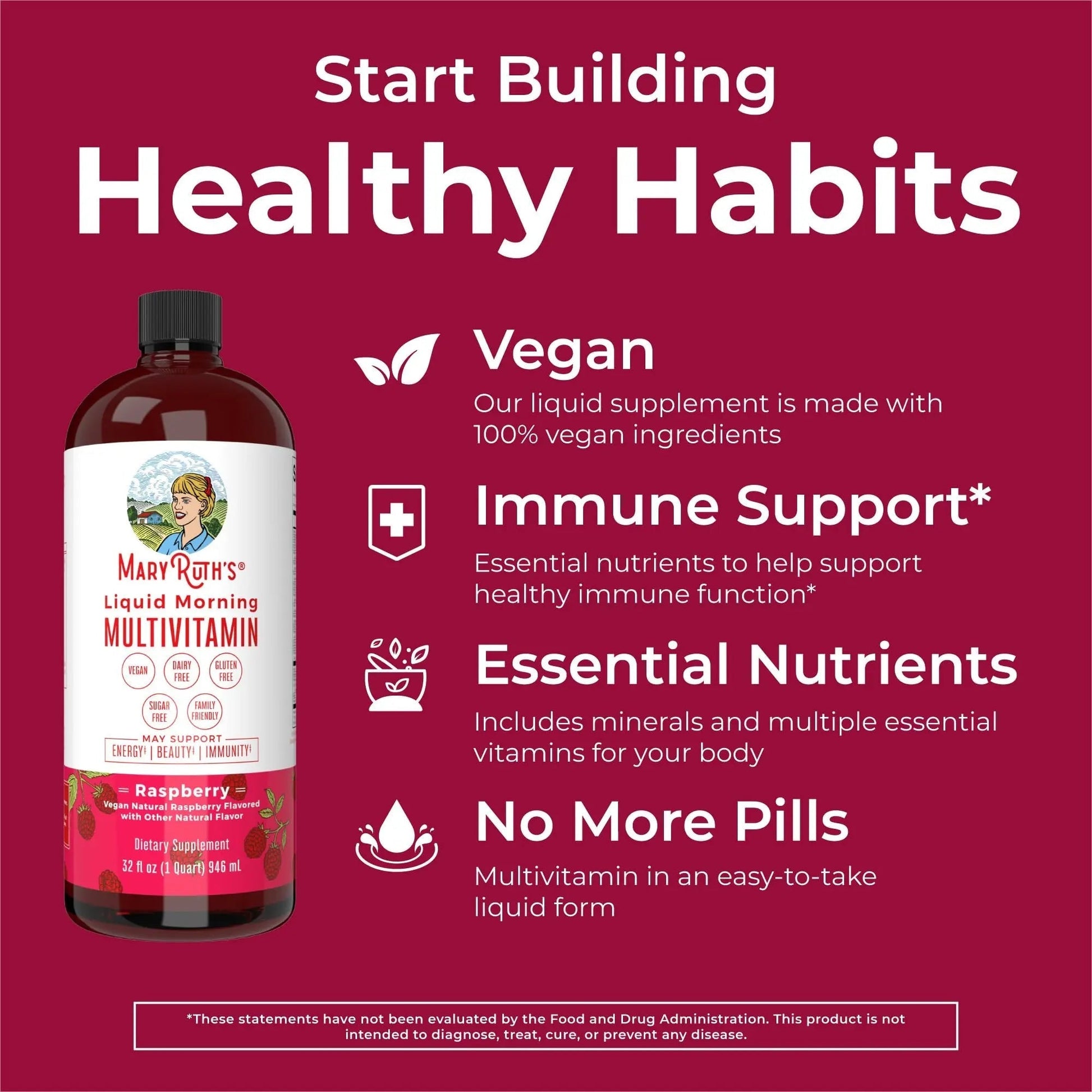 MaryRuth Organics Morning Multivitamin Hair Growth Bundle MARYRUTH'SAu supplements