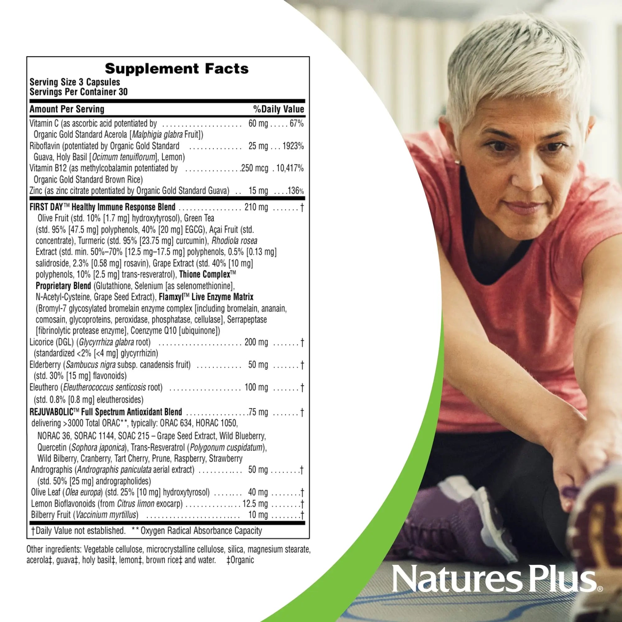 NaturesPlus AgeLoss Lung Support - 90 Capsules - Vegetarian, Gluten Free - 30 Servings NaturesPlusnz supplements