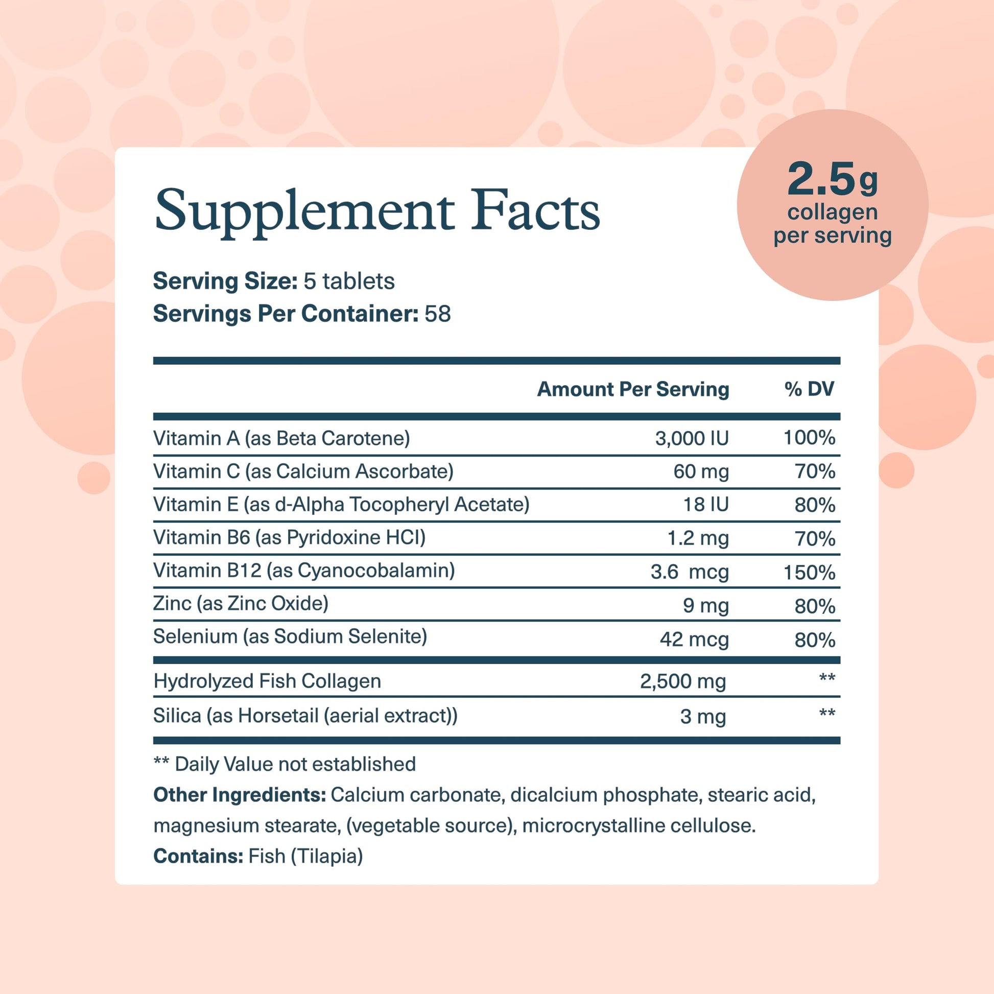 Youtheory Marine Collagen Tablets - 2,500 mg Fish-Sourced Collagen Peptides- with Vitamins A, C, E, B6 & B12 - Supports Joint & Nail Health* - Highly Absorbable - 290 Tablets (58-Day Supply) YoutheoryAu supplements