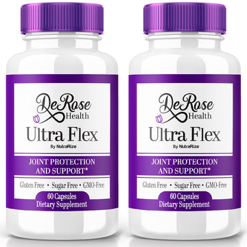 (2 Pack) Ultra Flex Capsules, Advanced Joint Support Supplement, Ultra Flex Natural Joint Health Formula, Max Strength Pills for Joint Wellness and Mobility, UltraFlex Vitamin Reviews (120 Capsules) NutraRizeAu supplements