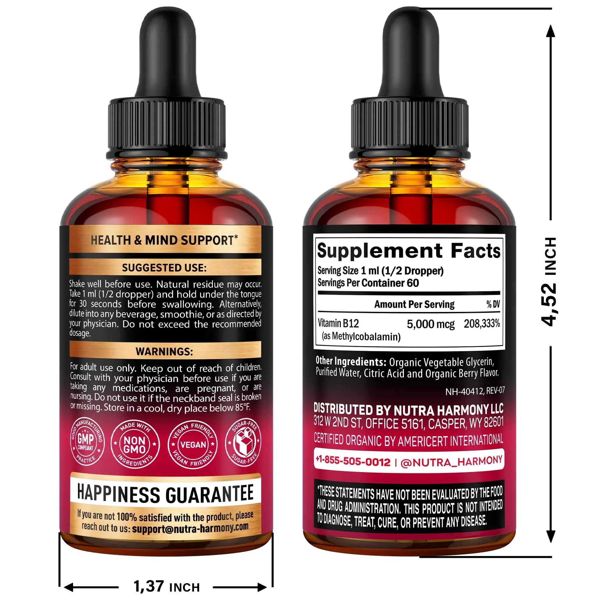 Bariatric Multivitamin Capsules & Organic Vitamin B12 Drops NUTRAHARMONYAu supplements