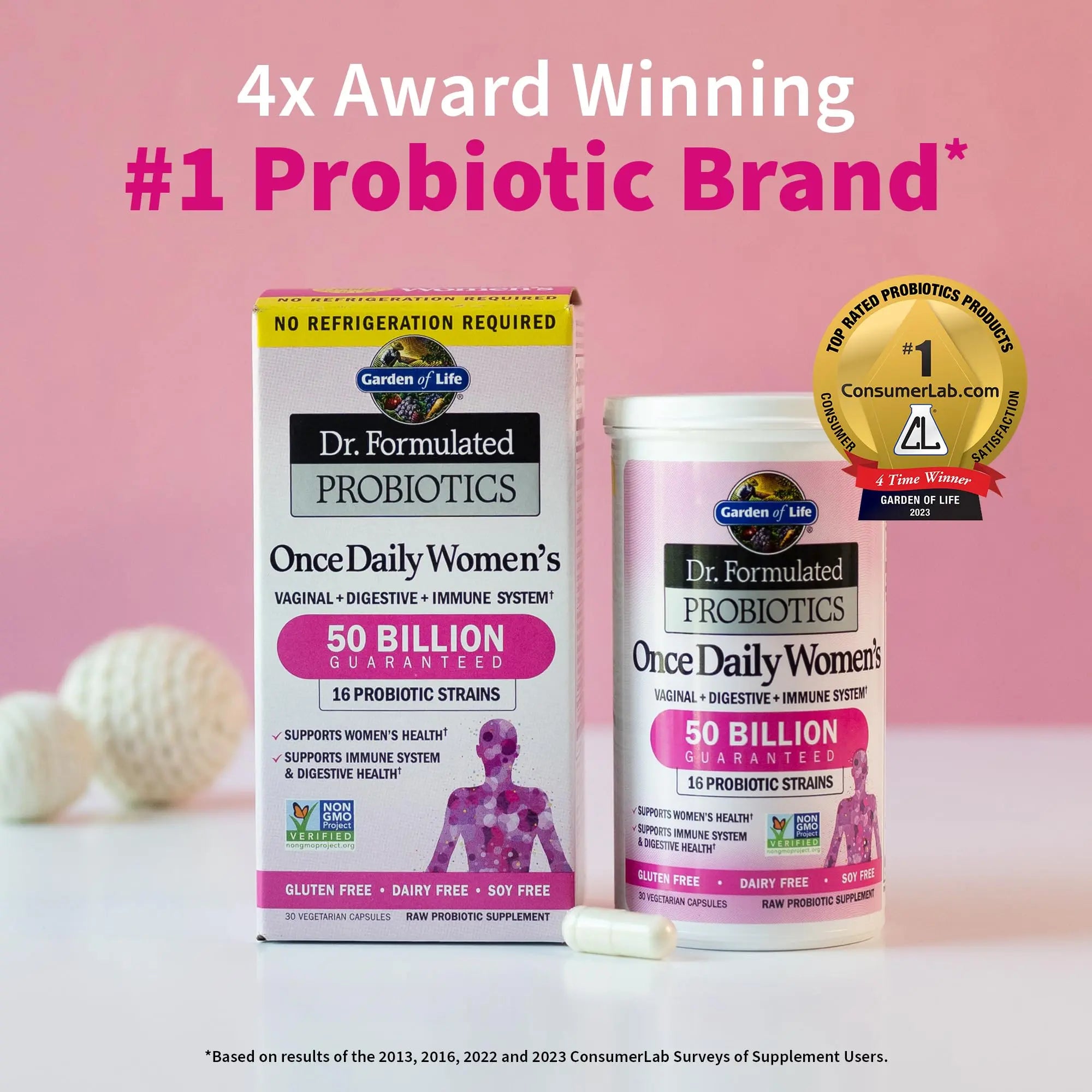 Garden of Life Organics Multivitamin for Men & Dr. Formulated Women's Probiotics Once Daily, 16 Strains, 50 Billion, 30 Capsules Garden of Lifenz supplements