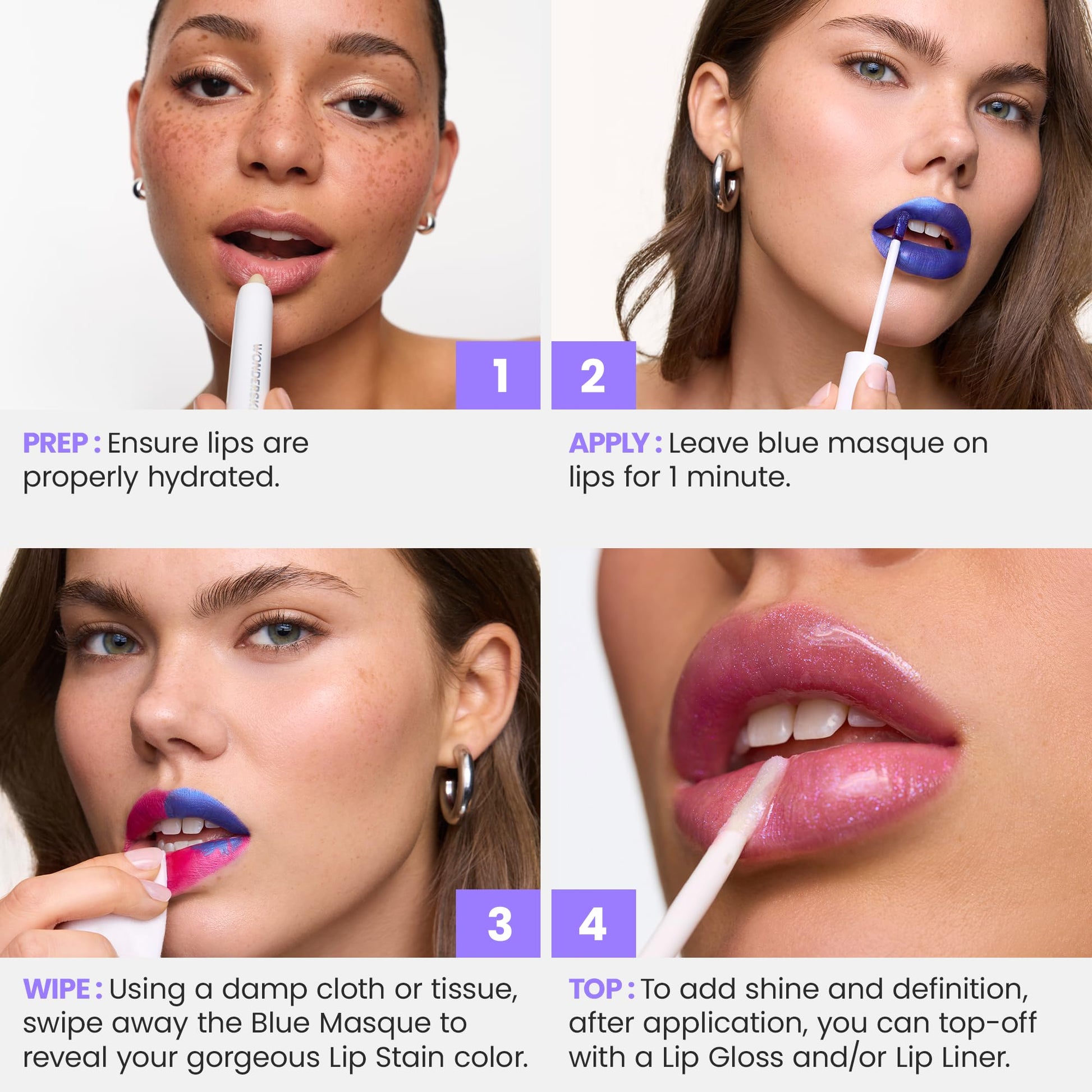 Wonderskin Wonder Blading All Day Lip Stain Peel Off Masque - Long Lasting, Waterproof and Transfer Proof Nude Lip Tint, Matte Finish Peel Off Lip Stain (Whimsical Masque) WonderskinAu supplements