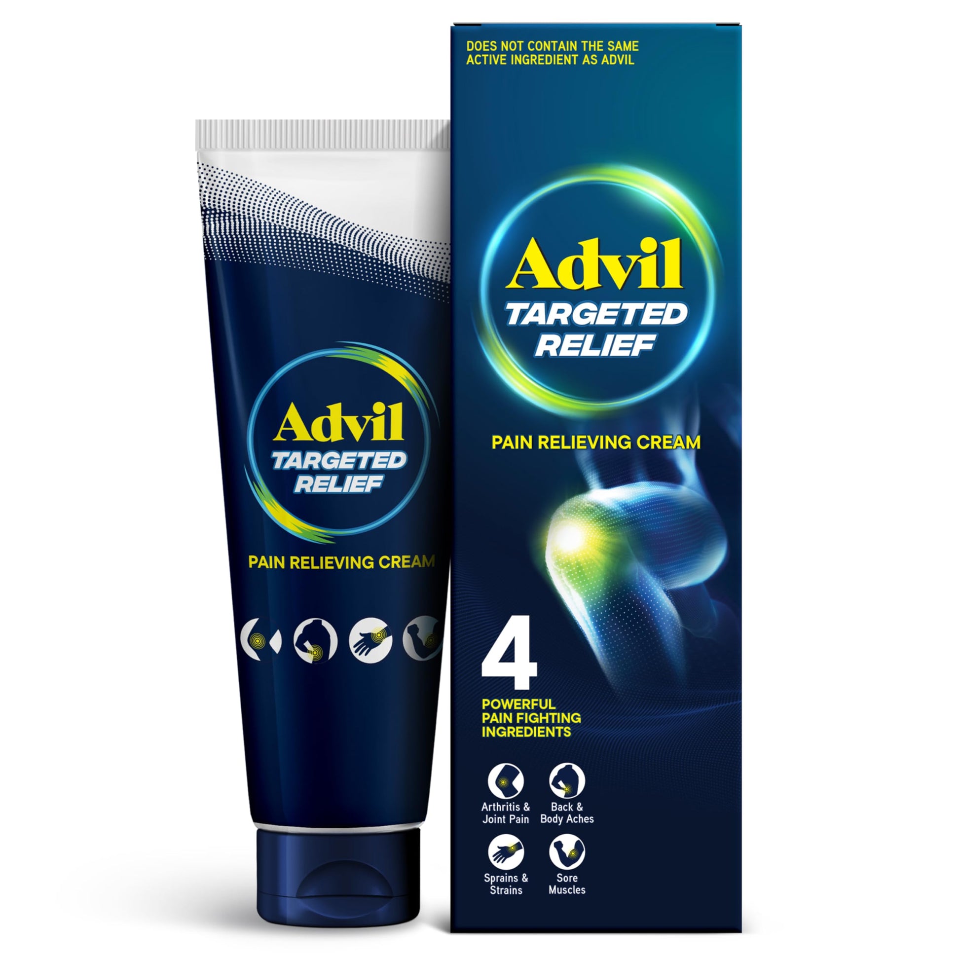 Advil Targeted Relief Pain Relieving Cream, Up to 8 Hours of Powerful Relief of Minor Arthritis Pain, Joint Pain, Lower Back Pain and Muscle Pain - 4 oz AdvilAu supplements