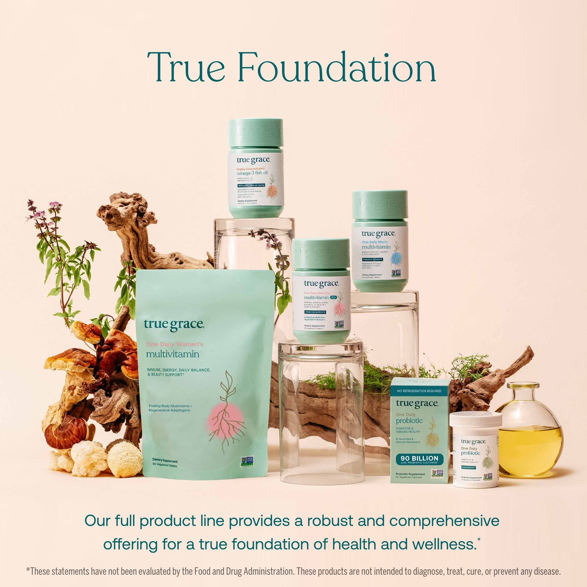 True Grace One Daily Women’s Probiotic - 30 Vegetarian Capsules - Digestive, Vaginal True GraceAu supplements