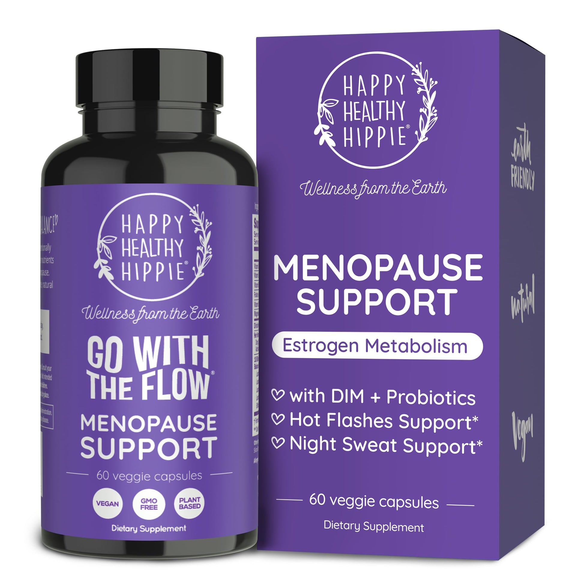 Menopause Supplements for Women – DIM Supplement + Probiotics | Estrogen Metabolism & Hormone Balance Support | Perimenopause Relief | Hot Flashes, Mood Swings & Night Sweats | Dong Quai | 60 Ct Happy Healthy HippieAu supplements