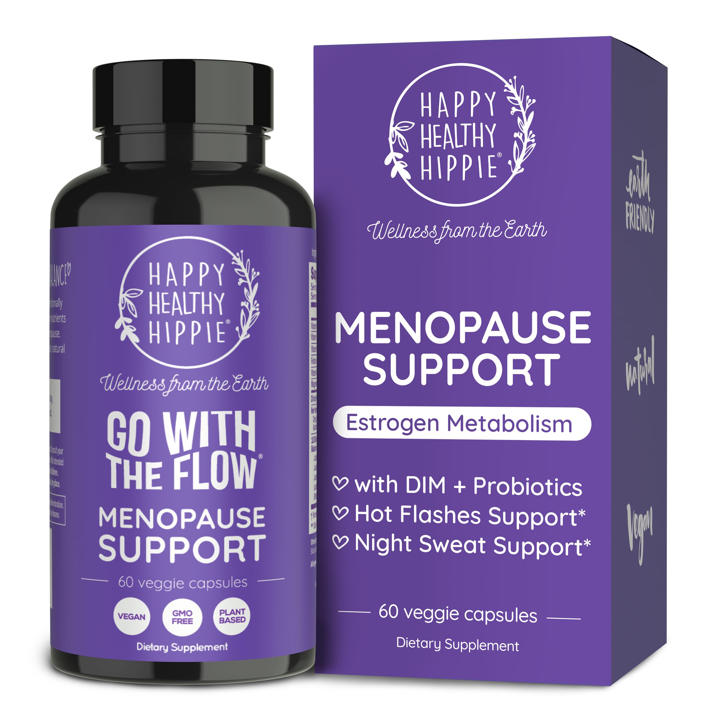 Menopause Supplements for Women – DIM Supplement + Probiotics | Estrogen Metabolism & Hormone Balance Support | Perimenopause Relief | Hot Flashes, Mood Swings & Night Sweats | Dong Quai | 60 Ct Happy Healthy HippieAu supplements