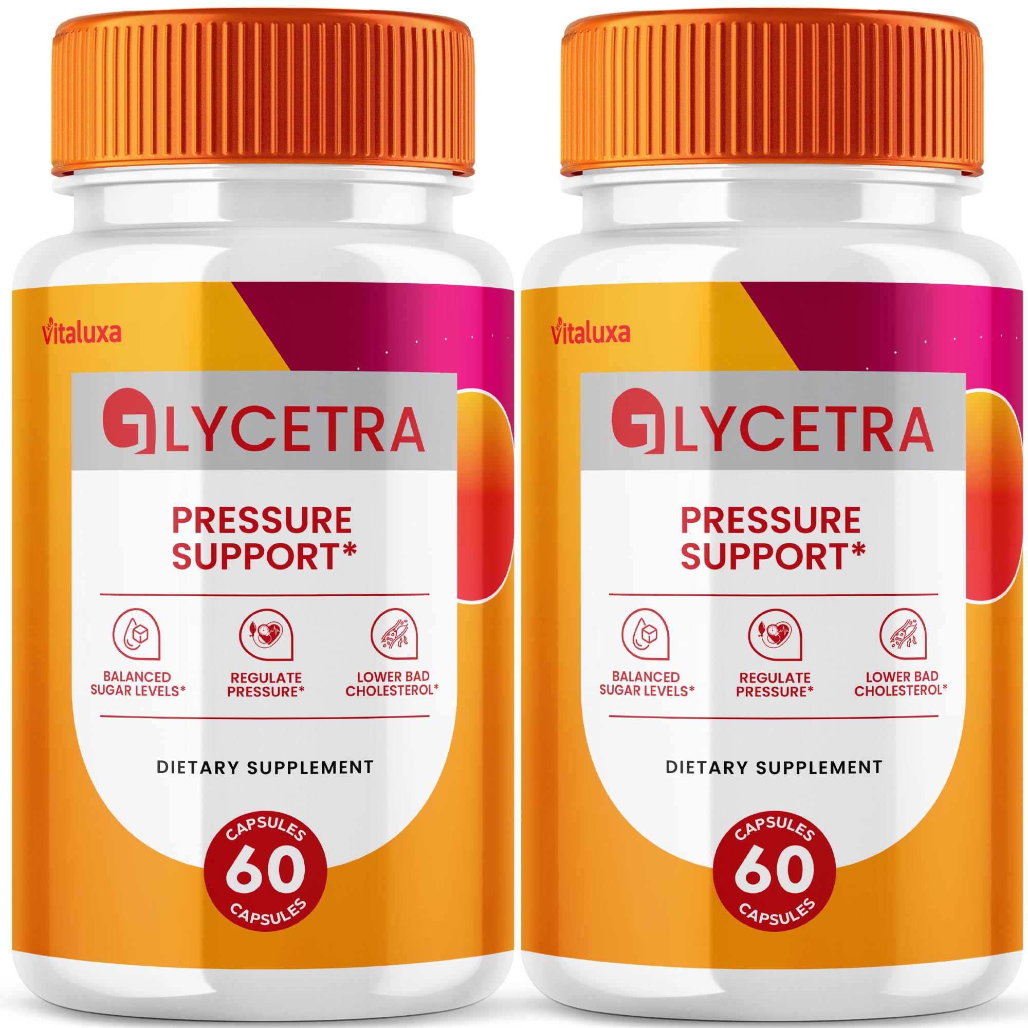 (2 Pack) Glycetra Capsules, Glycetra Blood Support Supplement Advanced Formula Premium Blend All Natural Balance Flow, Glicetra Pills Maximum Strength Glycogen Support Health Wellness Review (120 Ct) VitaluxaAu supplements