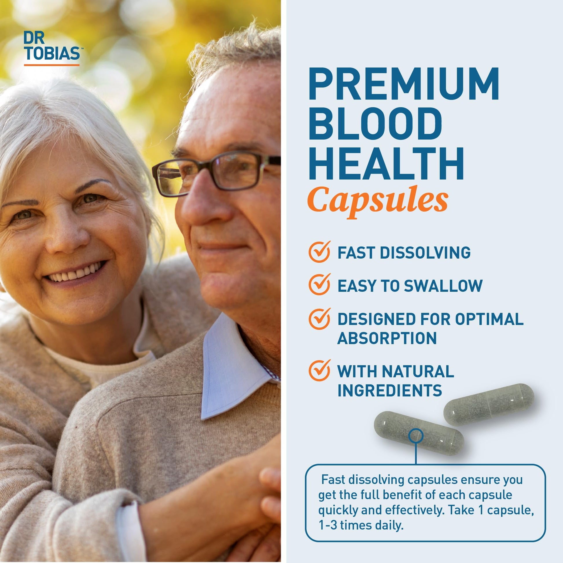 Dr. Tobias Blood Pressure Support Supplement with Hawthorn, Hibiscus Flower, Olive Leaf & Garlic, Supports Normal Circulatory Health with Vitamins C, B6, B12, Niacin, Folate & Herbs, 90 Capsules Dr. TobiasAu supplements