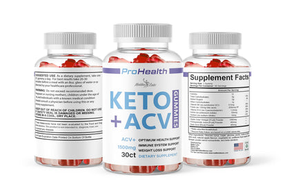prohealth Keto acv Gummies - 1500mg Once a Day Keto, Strong Time Released Advanced Malibu LabsUS supplements