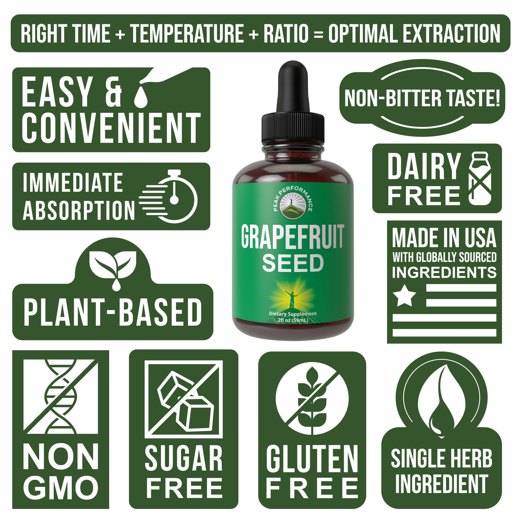 Grapefruit Seed Extract Liquid Drops Supplement. Vegan GSE Grapefruit Seed Extract for Women and Men. Zero Sugar, Non Bitter. for Immune, Digestive Support. Gluten Free Oil. Take Orally Peak PerformanceAu supplements