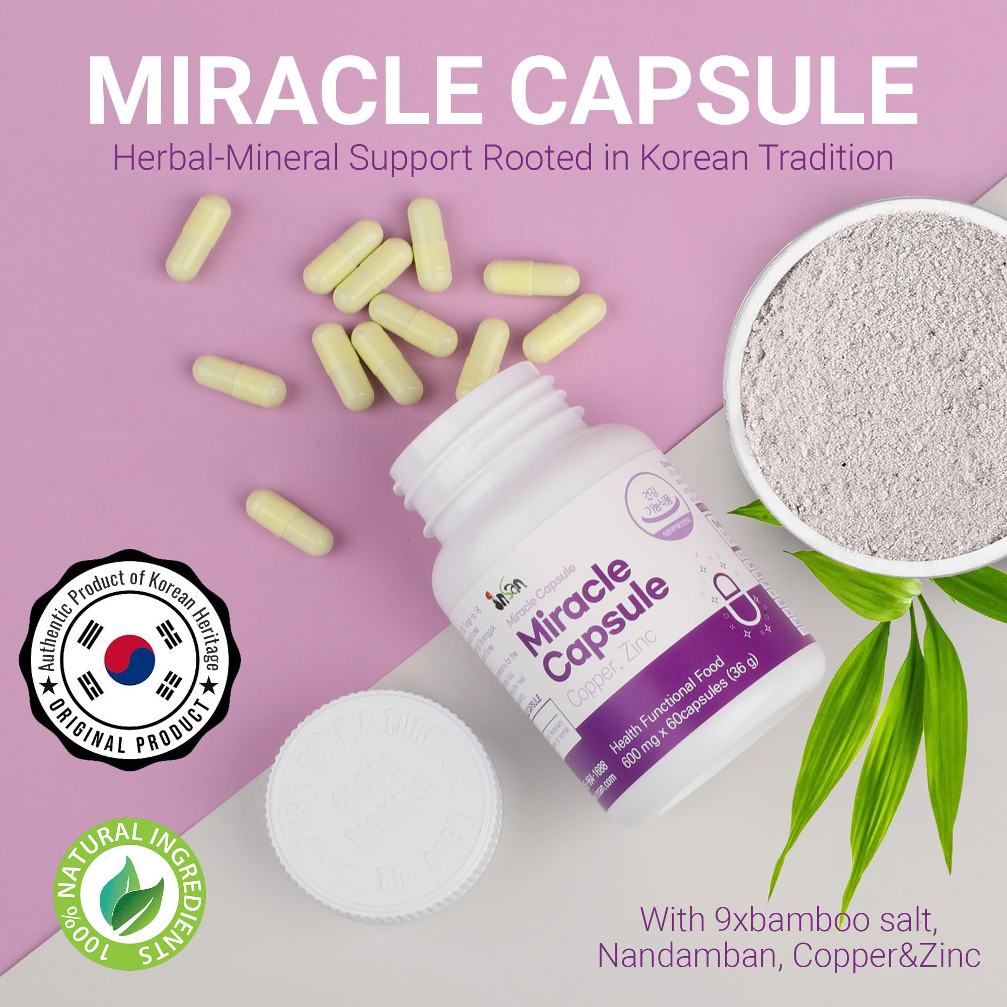 INSANORIGINS Miracle Capsule Immune Defense Support Supplement 18g (600mg - 30 Capsules) [Starter Pack] INSANORIGINSAu supplements