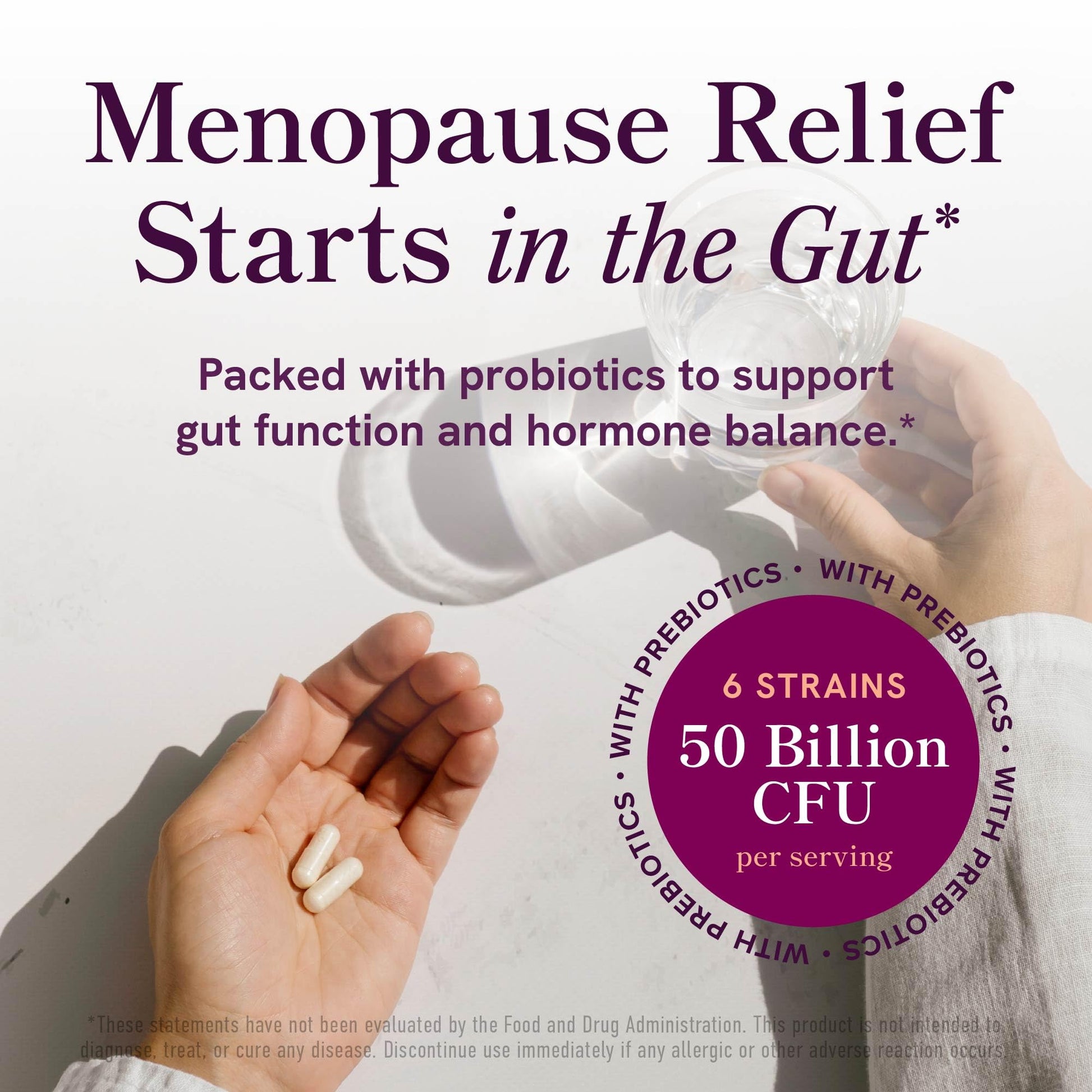 Menopause Support with Prebiotics and Probiotics for Women | Hormone Balance, Hot Flashes & Night Sweats | 50 Billion CFU, DIM & Black Cohosh | Triple Action Menopause Supplements for Women | 30 Ct SMNutritionAu supplements