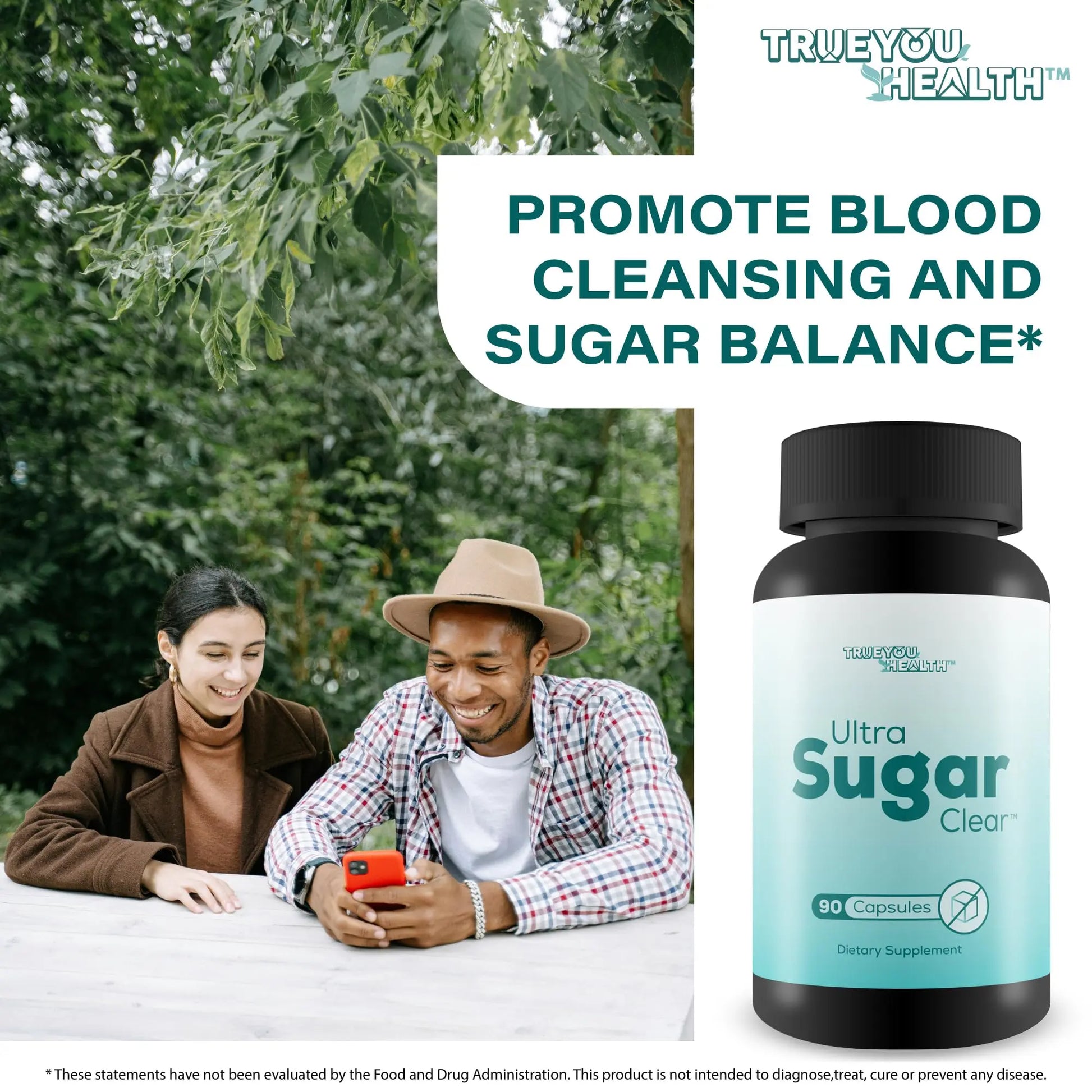 Ultra Sugar Clear - Our Best Blood Cleanse Detox Supplement - Bloodflow Support Supplement - Healthy Circulation Support Supplement - Sugar Balance Supplement - Sugar Health Blood Cleansing Formula True You Healthnz supplements