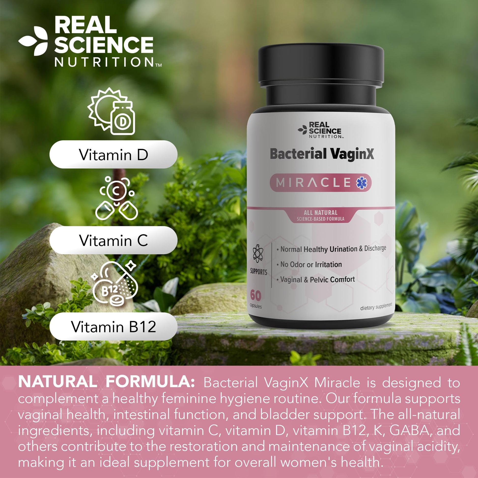 Real Science Nutrition Offers Bacterial VaginX Miracle - Nitric Oxide Enhanced Formulated Real Science NutritionAu supplements