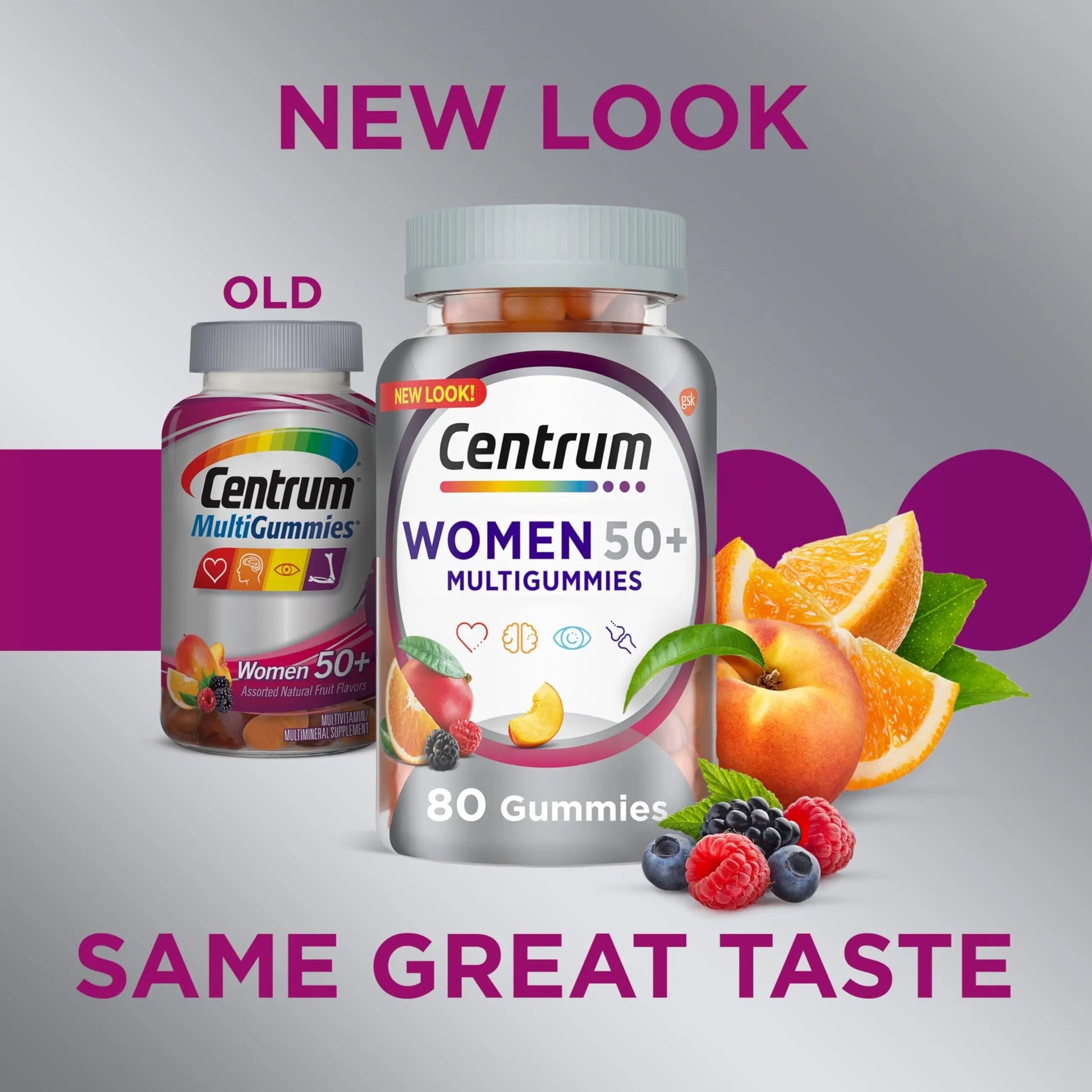 Centrum MultiGummies for Women 50 Plus, Multivitamin/Multimineral Supplement with Vitamins D3, E, B6, and B12 CentrumAu supplements