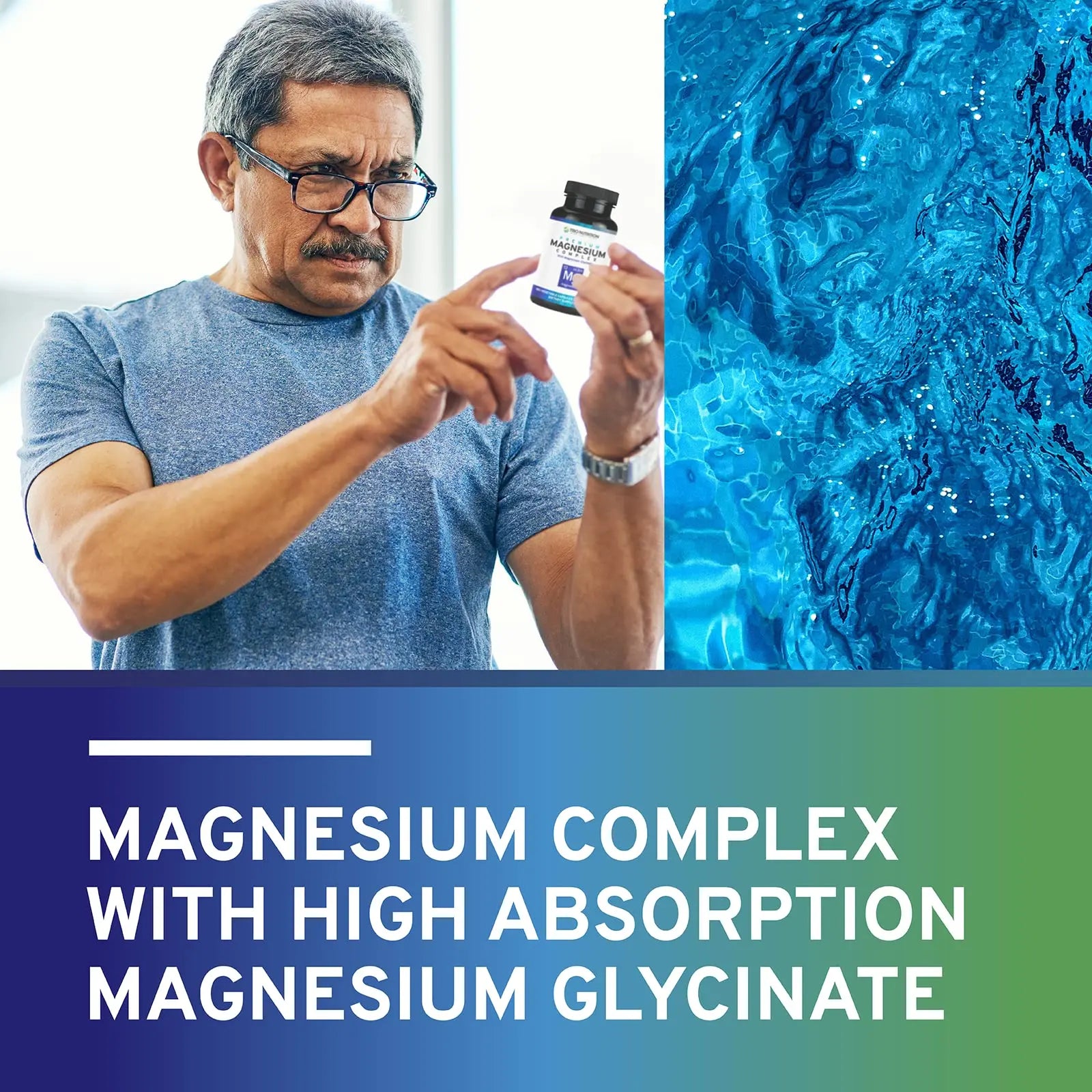 Trio Nutrition Magnesium Complex 90 Day Supply 420 mg | Natural Calm, Relax, Stress Relief, and Muscle Recovery |Magnesium Glycinate Supplement with Vitamin B6 for Rapid Absorption* TRIO NUTRITIONnz supplements