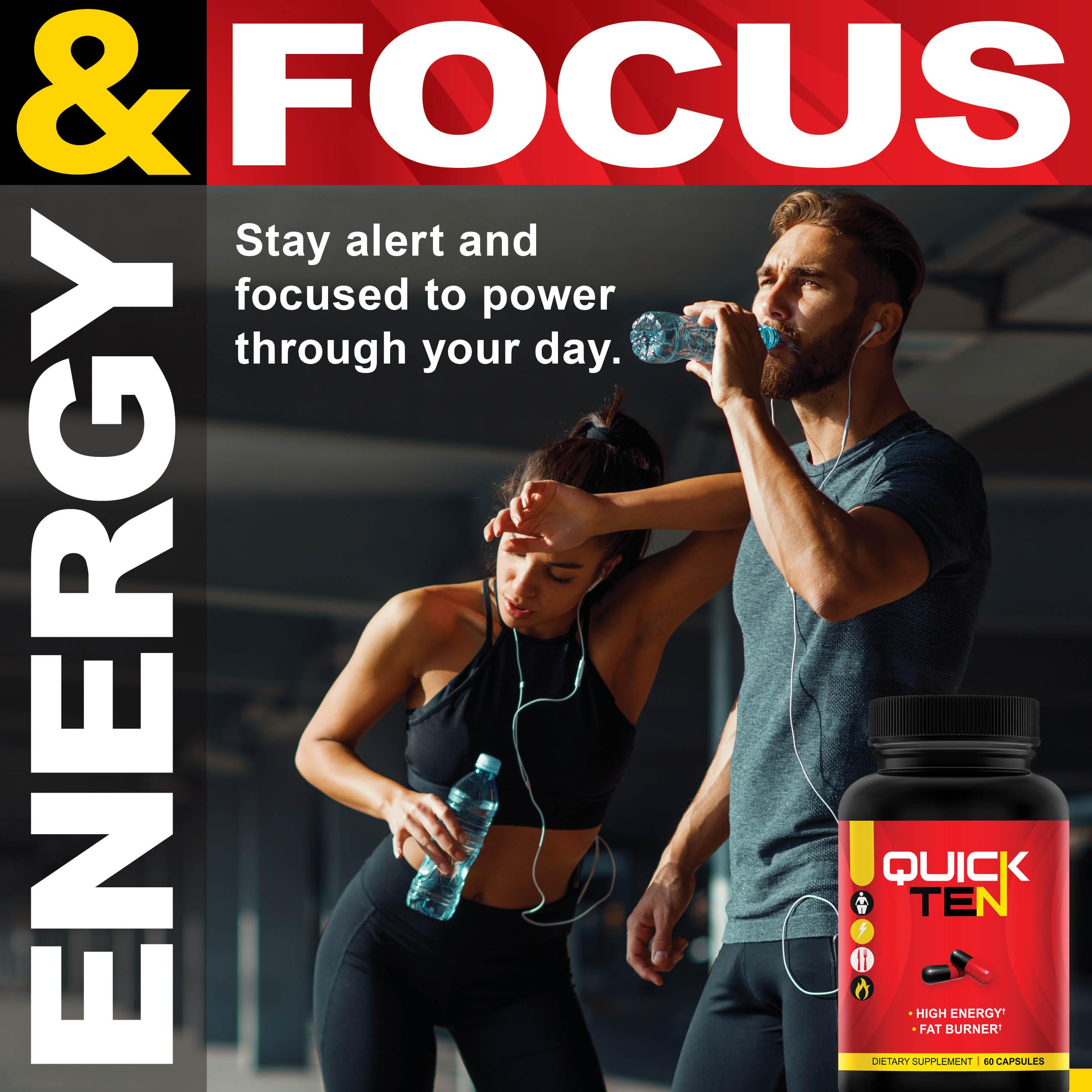 Nutriment Quick Ten - Best Weight Loss Pills - Natural Metabolism Booster NutrimentUS supplements