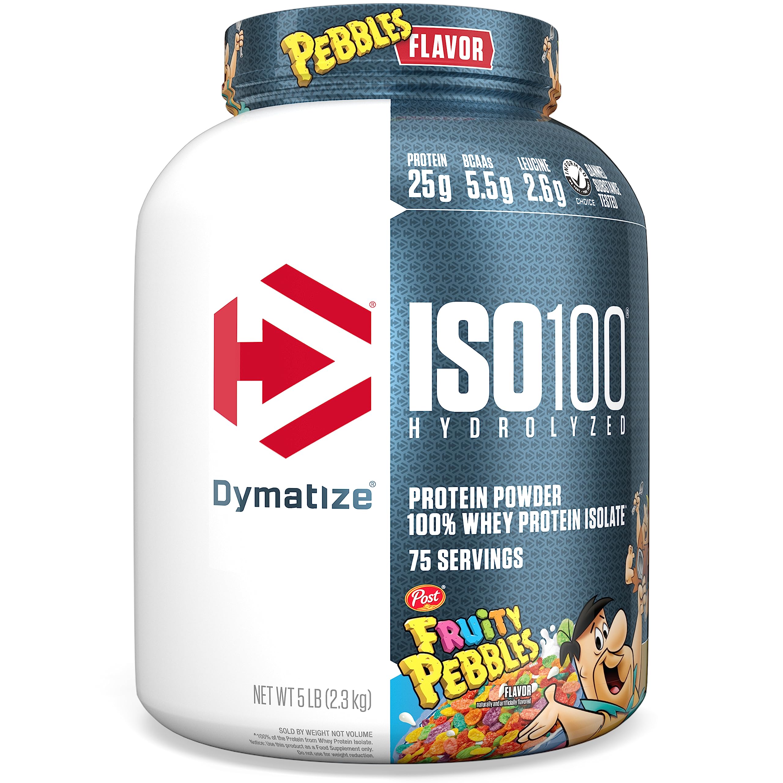 Dymatize ISO100 Hydrolyzed Protein Powder, 100% Whey Isolate, 25g of Protein, 5.5g DymatizeUS supplements