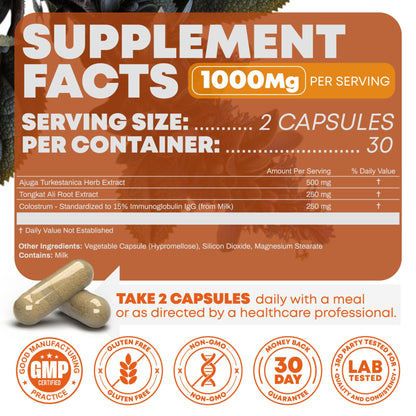 Peak Revival-X Turkesterone & Tongkat Ali 1000mg Supplement - 500mg Peak Revival-XUS supplements