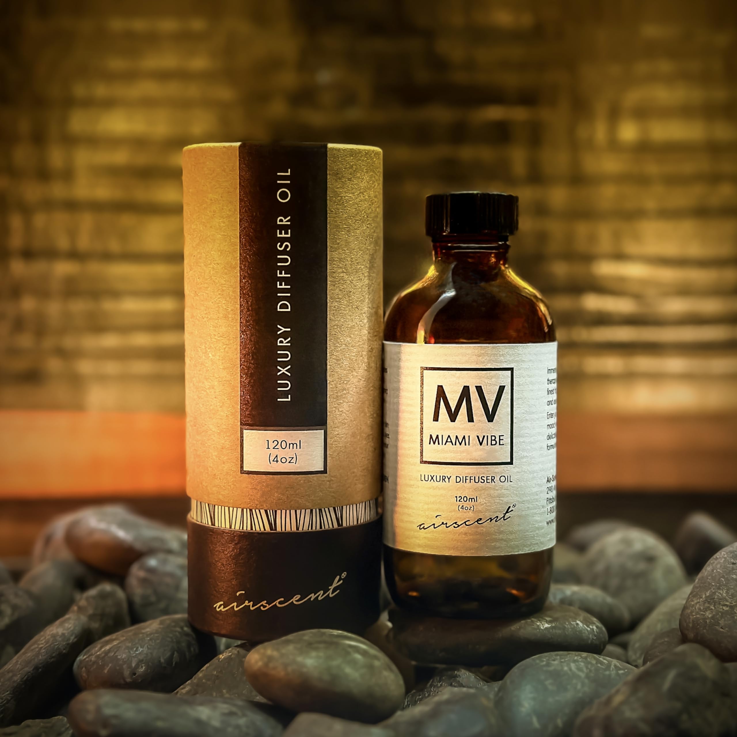 Miami Vibe Diffuser Oil - Air-Scent Fragrance for Aroma Oil Diffusers - 120 Milliliter (4 fl oz) Bottle Air-ScentAu supplements